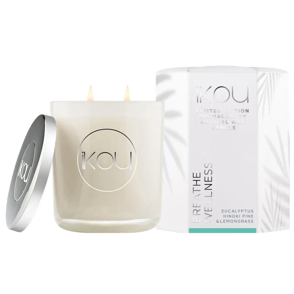 IKOU Breathe Wellness Eco-Luxury Candle Large