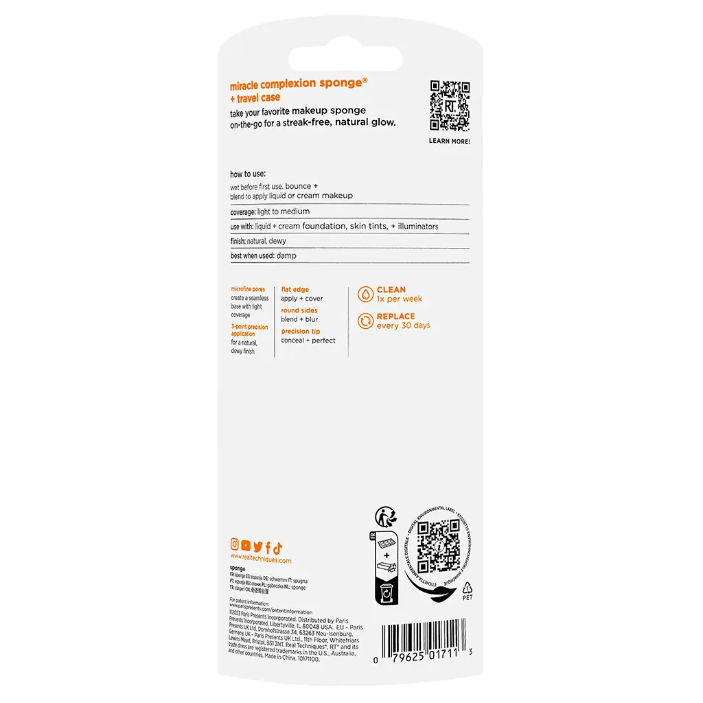 Real Techniques Miracle Complexion Sponge with Case