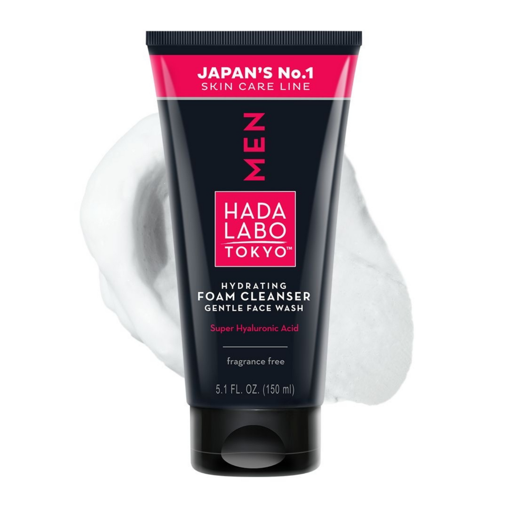 Hada Labo Men's Gentle Face Wash Hydrating Foam Cleanser 150ml