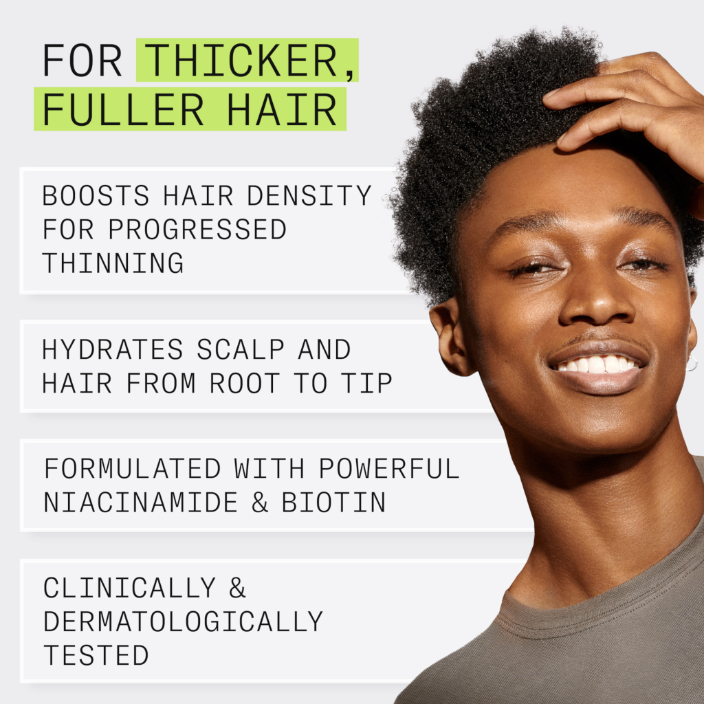 Nioxin System 2 Scalp + Hair Thickening Treatment - Serum for Natural Hair with Progressed Thinning,