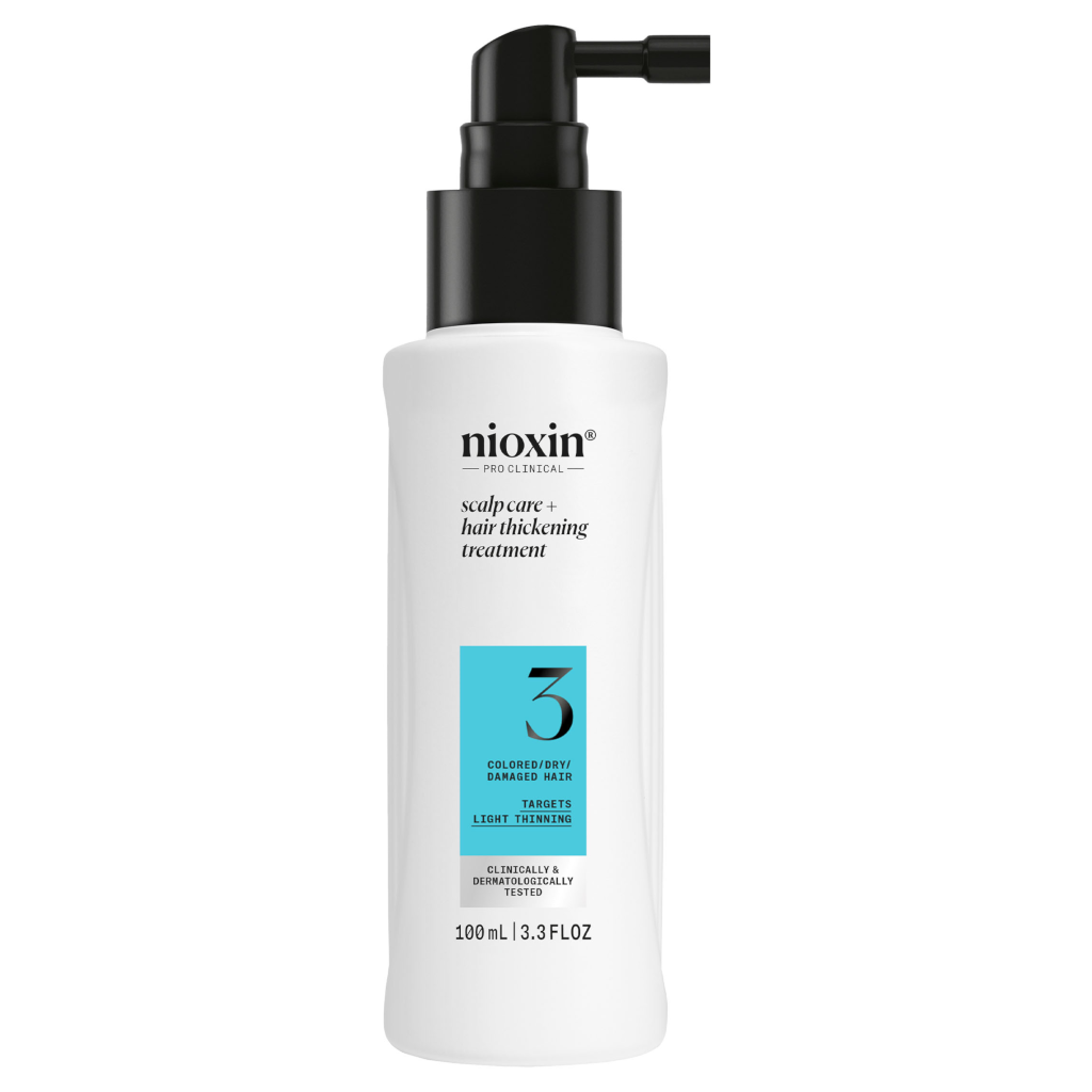 Nioxin System 3 Scalp + Hair Thickening Treatment- Serum for Damaged Hair with Light Thinning, 100ml