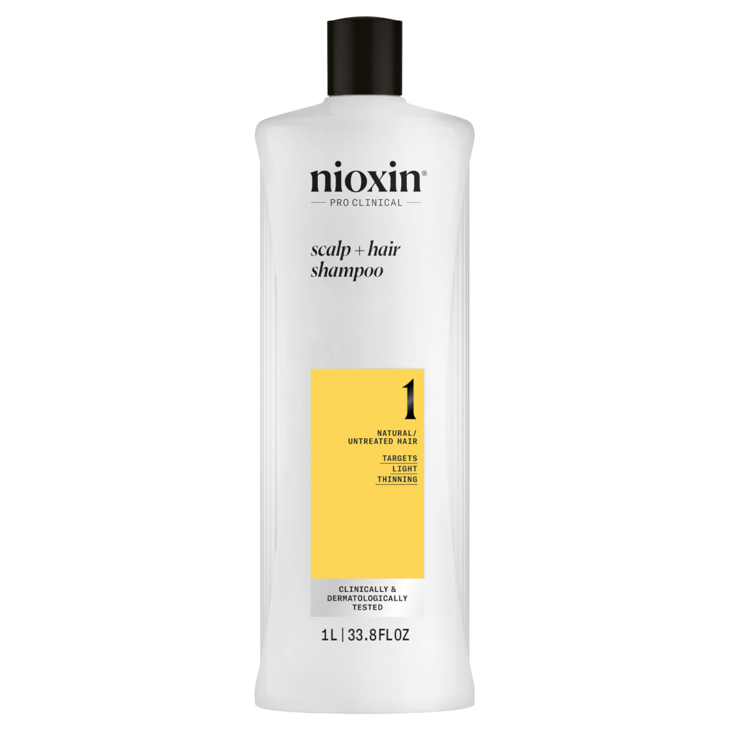 Nioxin System 1 Scalp + Hair Shampoo - Hair Thickening Shampoo For Natural Hair with Light Thinning