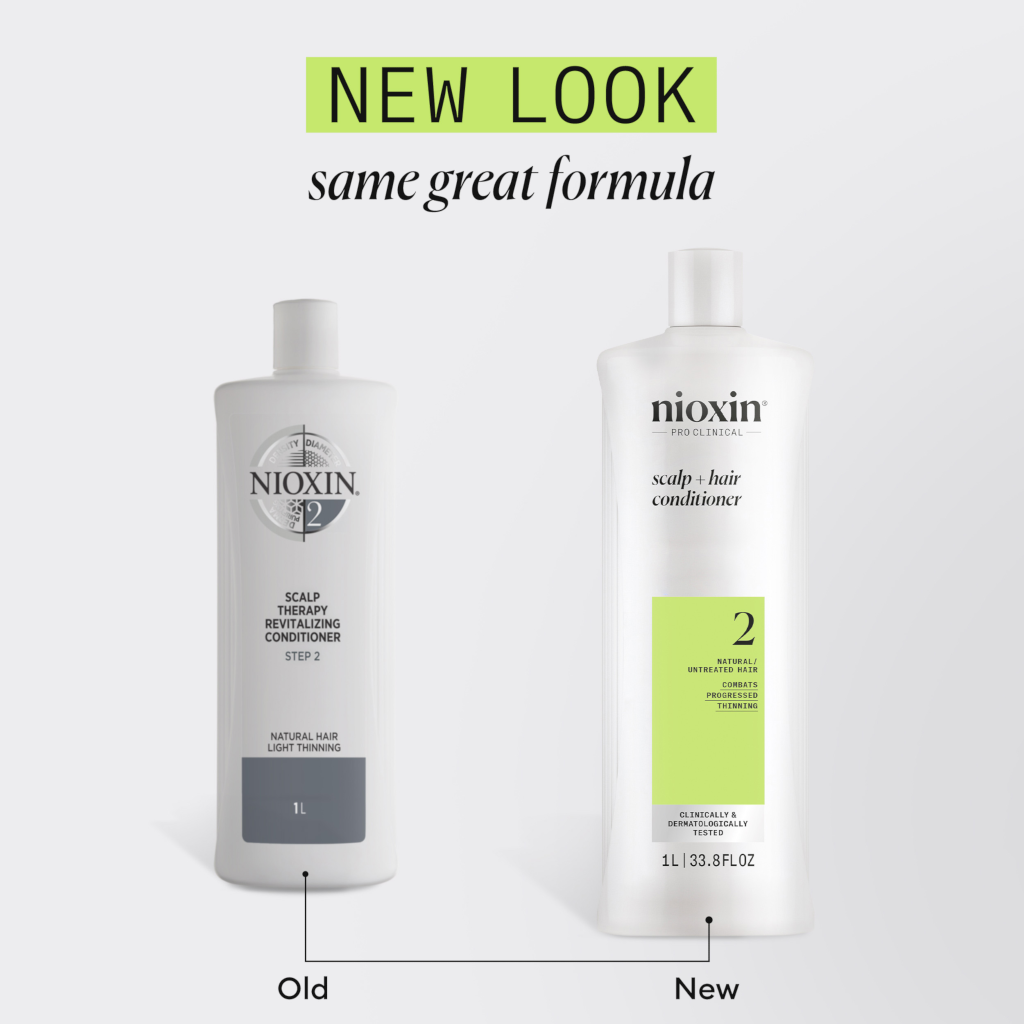 Nioxin System 2 Scalp + Hair Conditioner - Hair Thickening Conditioner for Natural Hair with Progres