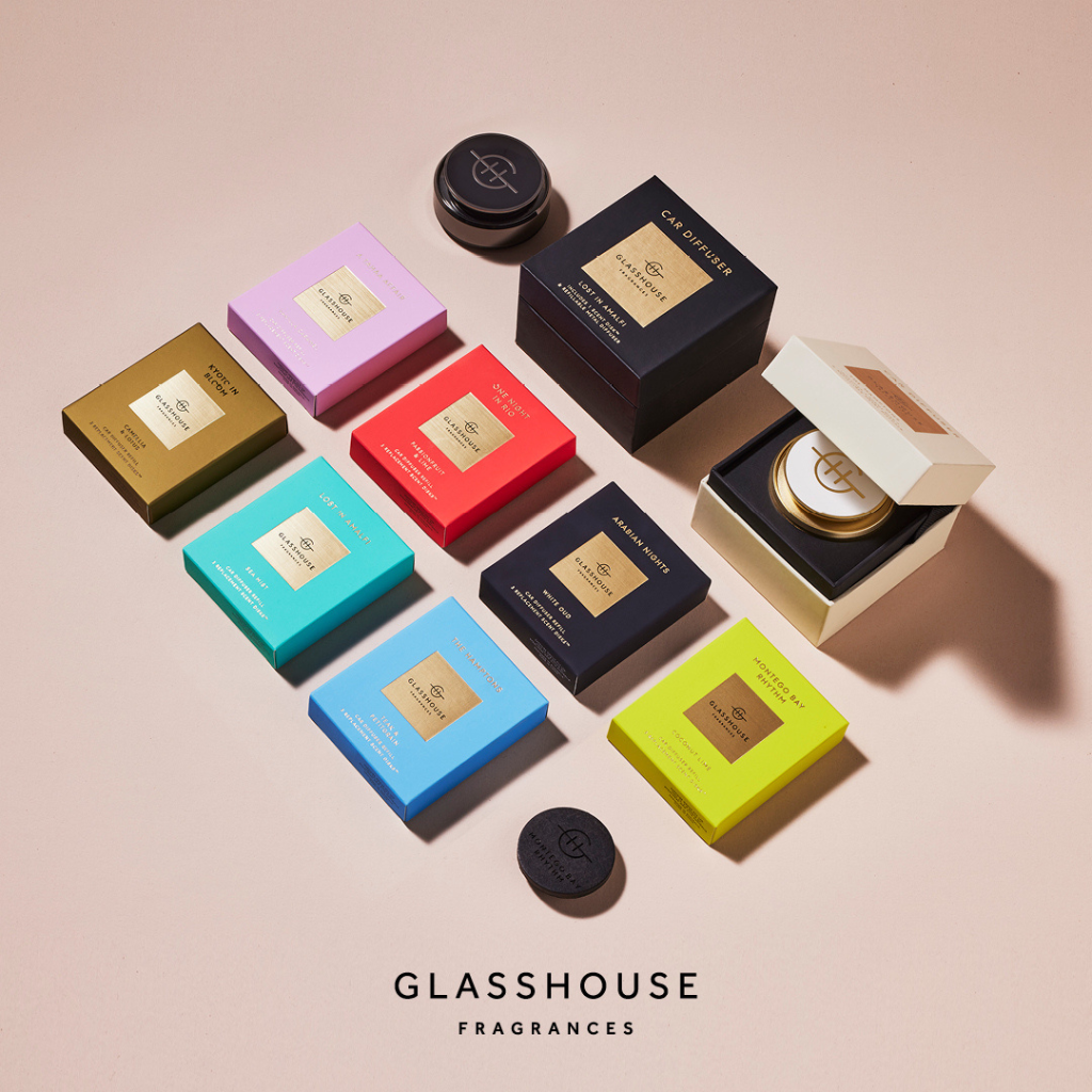 Glasshouse Fragrances Montego Bay Rhythm 3 Replacement Scent Disks for car diffuser