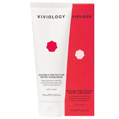 Viviology Invisible Protection SPF50+ Sunscreen 75mL