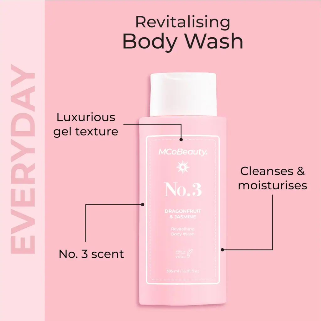 MCoBeauty EVERYDAY Body Wash Cream-Gel 385mL - No.3 (Dragonfruit & Jasmine)