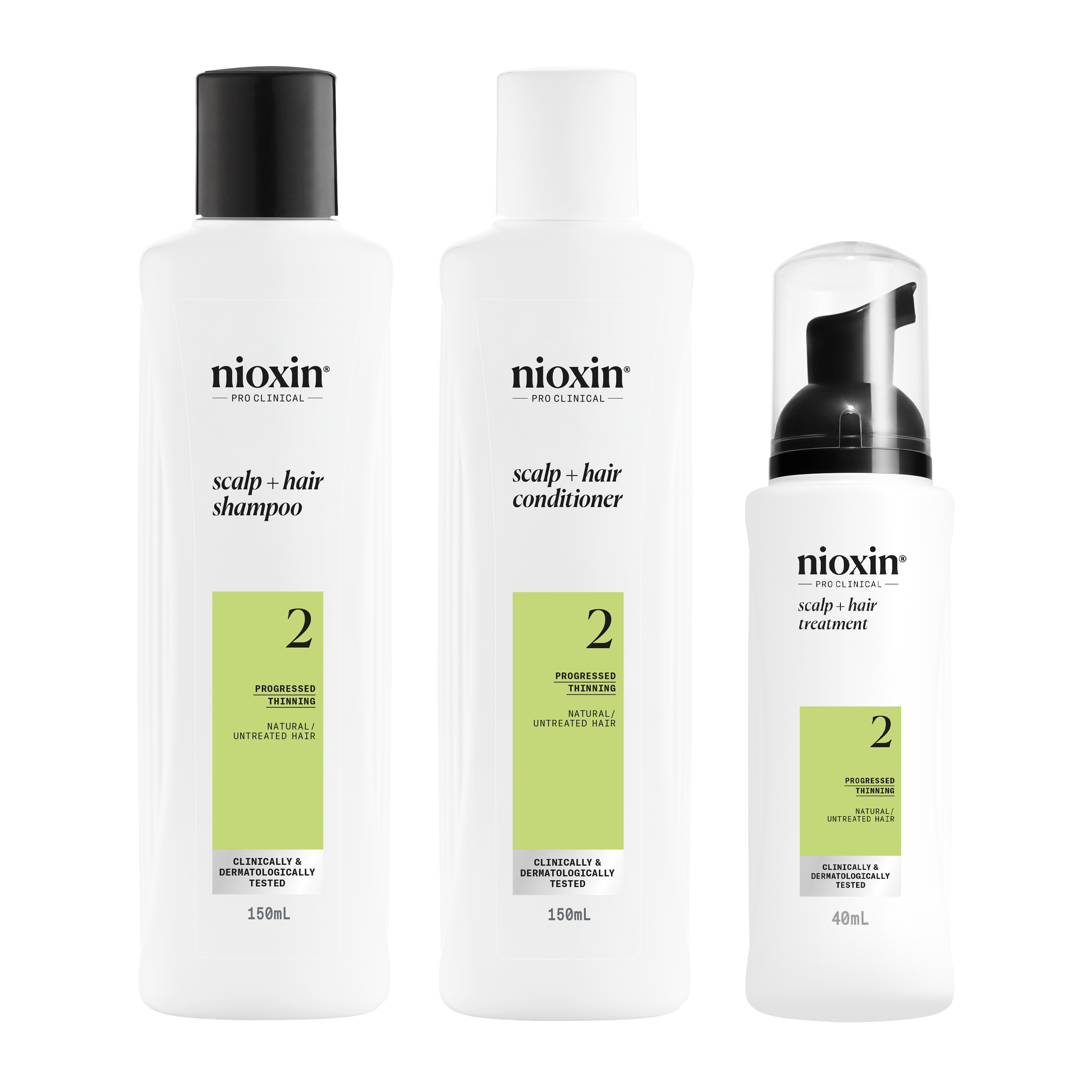 Nioxin Scalp + Hair Thickening System 2 - Hair Thickening System Trial Kit