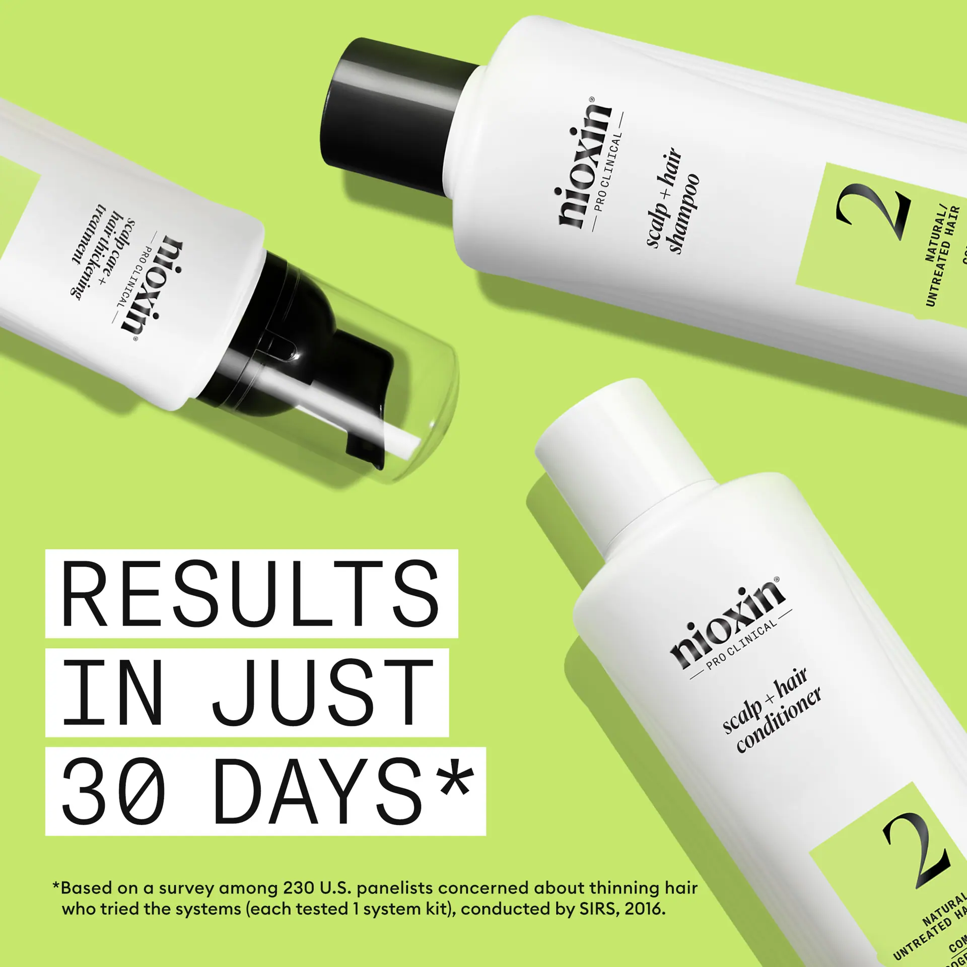Nioxin Scalp + Hair Thickening System 2 - Hair Thickening System Trial Kit