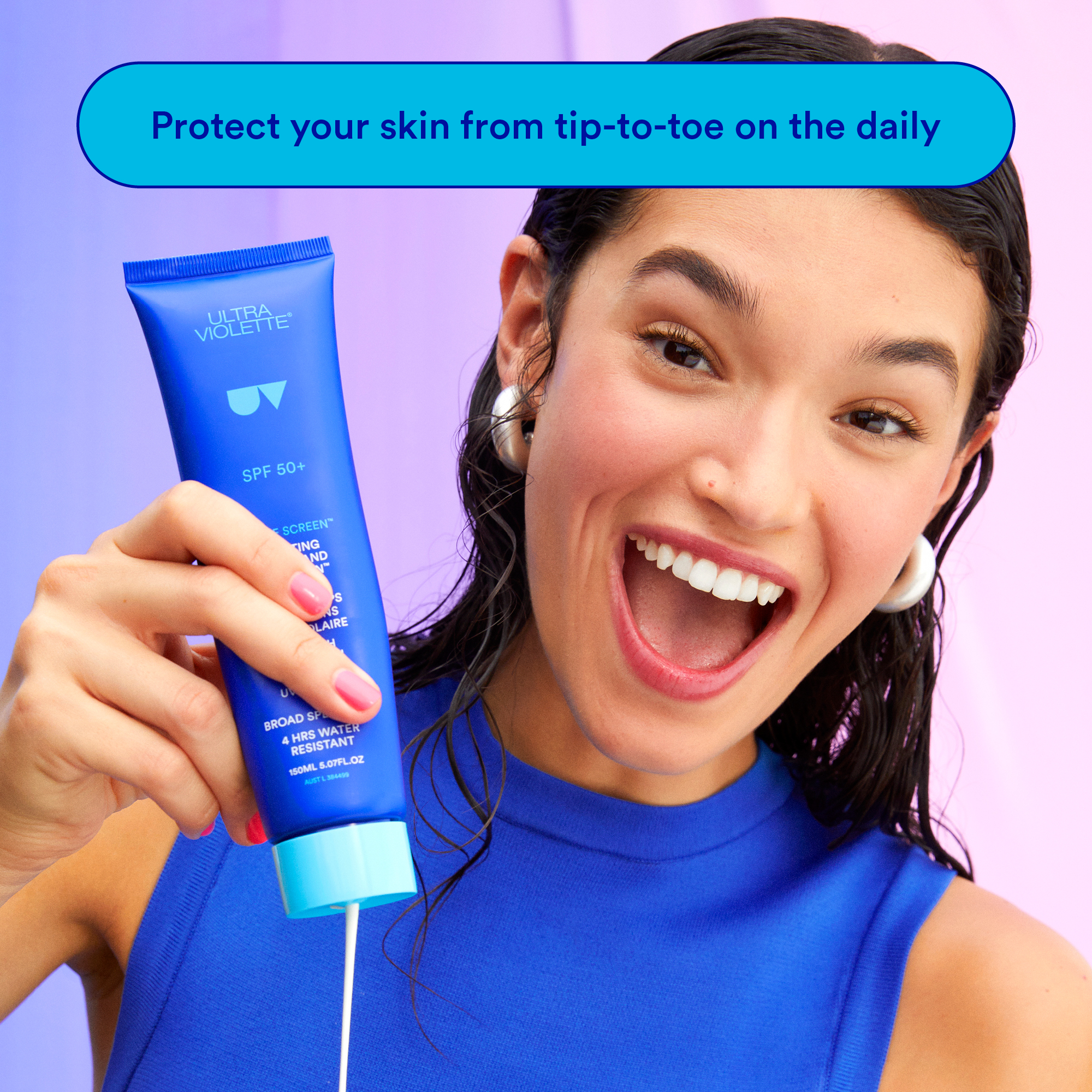 Ultra Violette Extreme Screen Hydrating Hand & Body SKINSCREEN SPF50+ 150ml