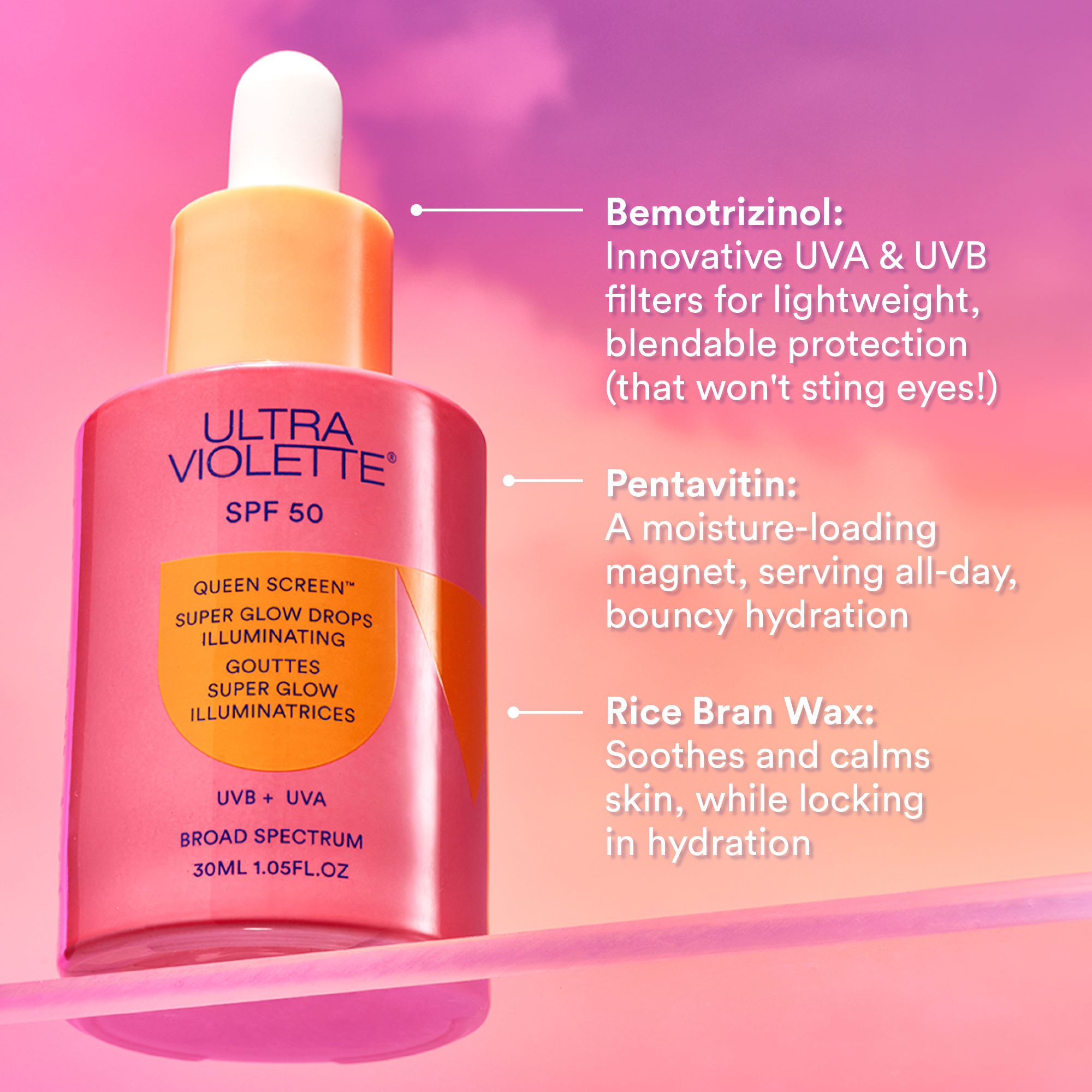 Ultra Violette Queen Screen Super Glow Drops Illuminating