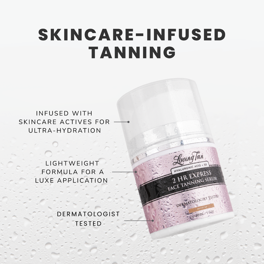 Loving Tan 2 HR Express Face Tanning Serum Medium 30ml