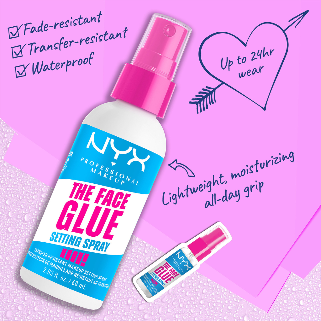 NYX Professional Makeup THE FACE GLUE SETTING SPRAY