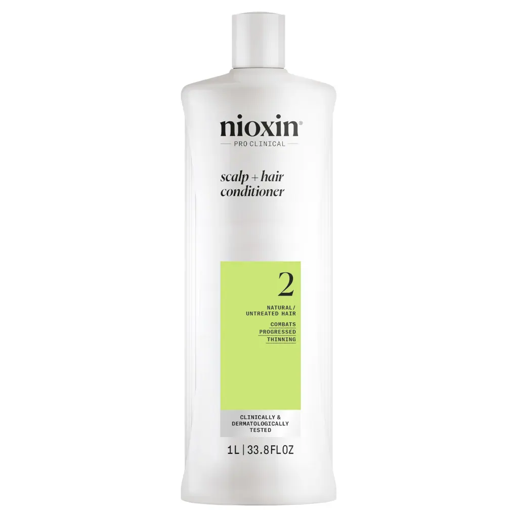 Nioxin Scalp + Hair Thickening System 2 Shampoo + Conditioner 1L Duo