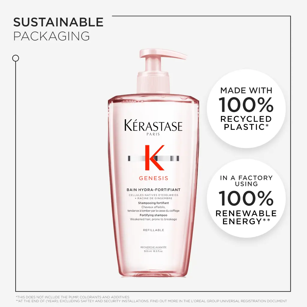 Kérastase Genesis Bain Hydro-Fortifiant Shampoo For Weakened Hair Prone To Breakage 500ml
