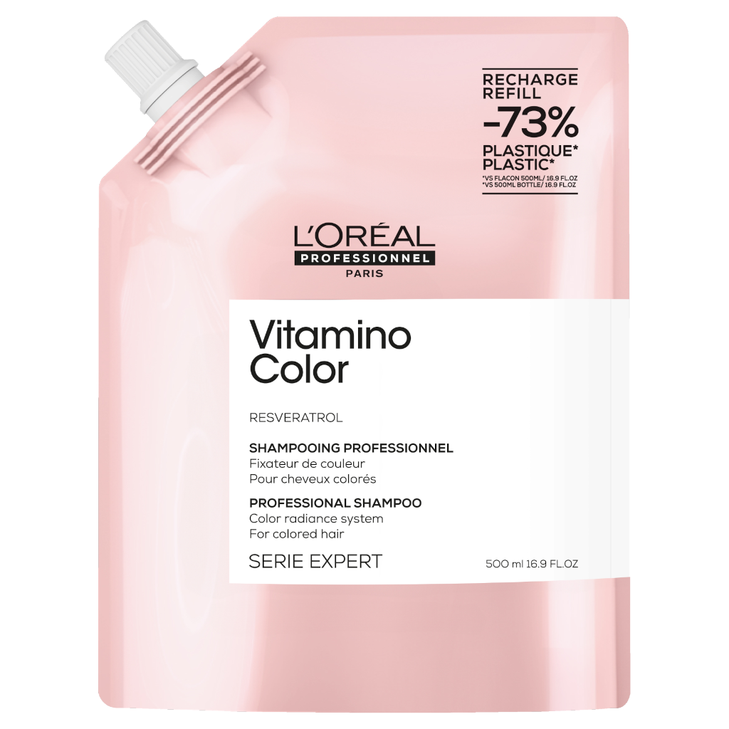 L'Oréal Professionnel Vitamino Colour Shampoo 500ml Refill Pouch