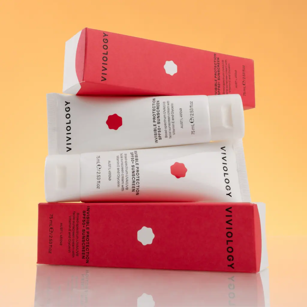Viviology Invisible Protection SPF50+ Sunscreen 75mL