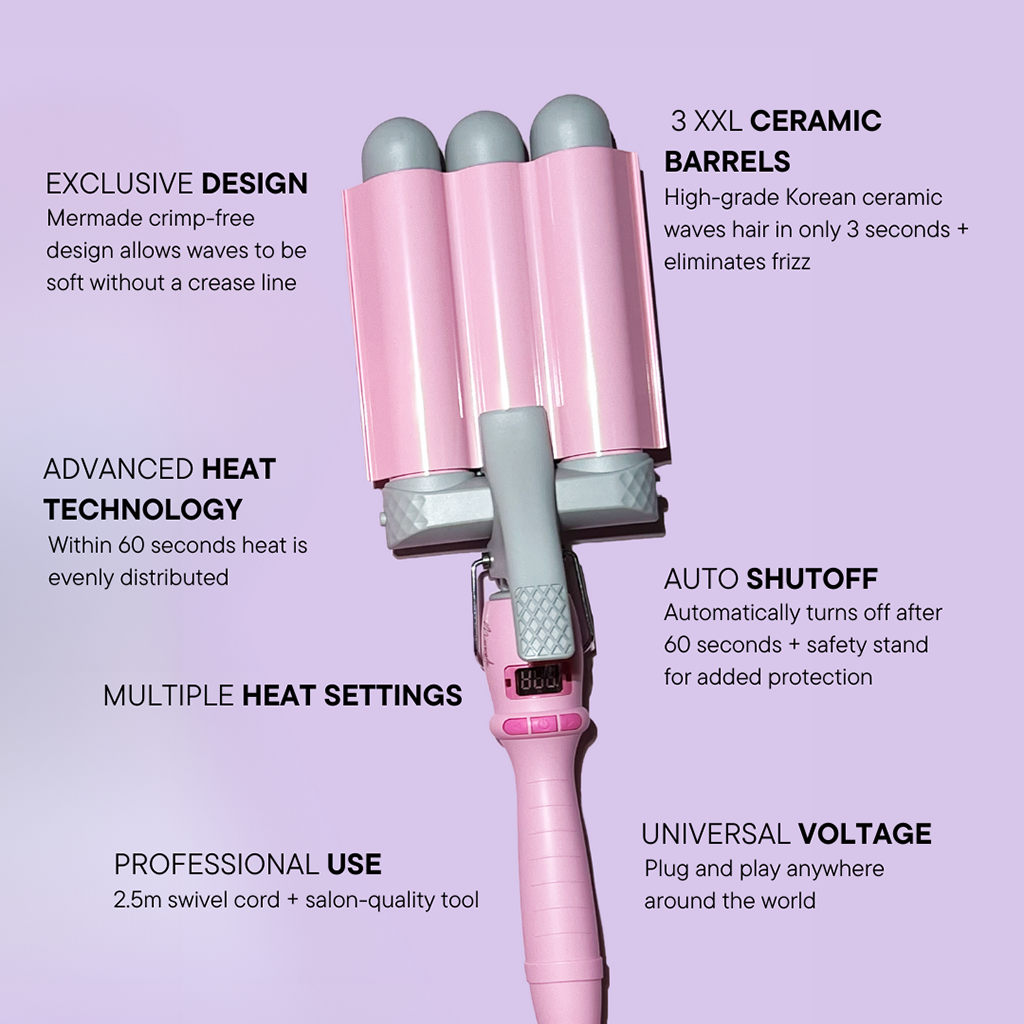 Mermade Hair PRO Waver 32mm Black