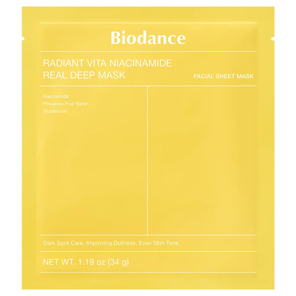 BIODANCE Radiant Vita Niacinamide Real Deep Mask 4pc