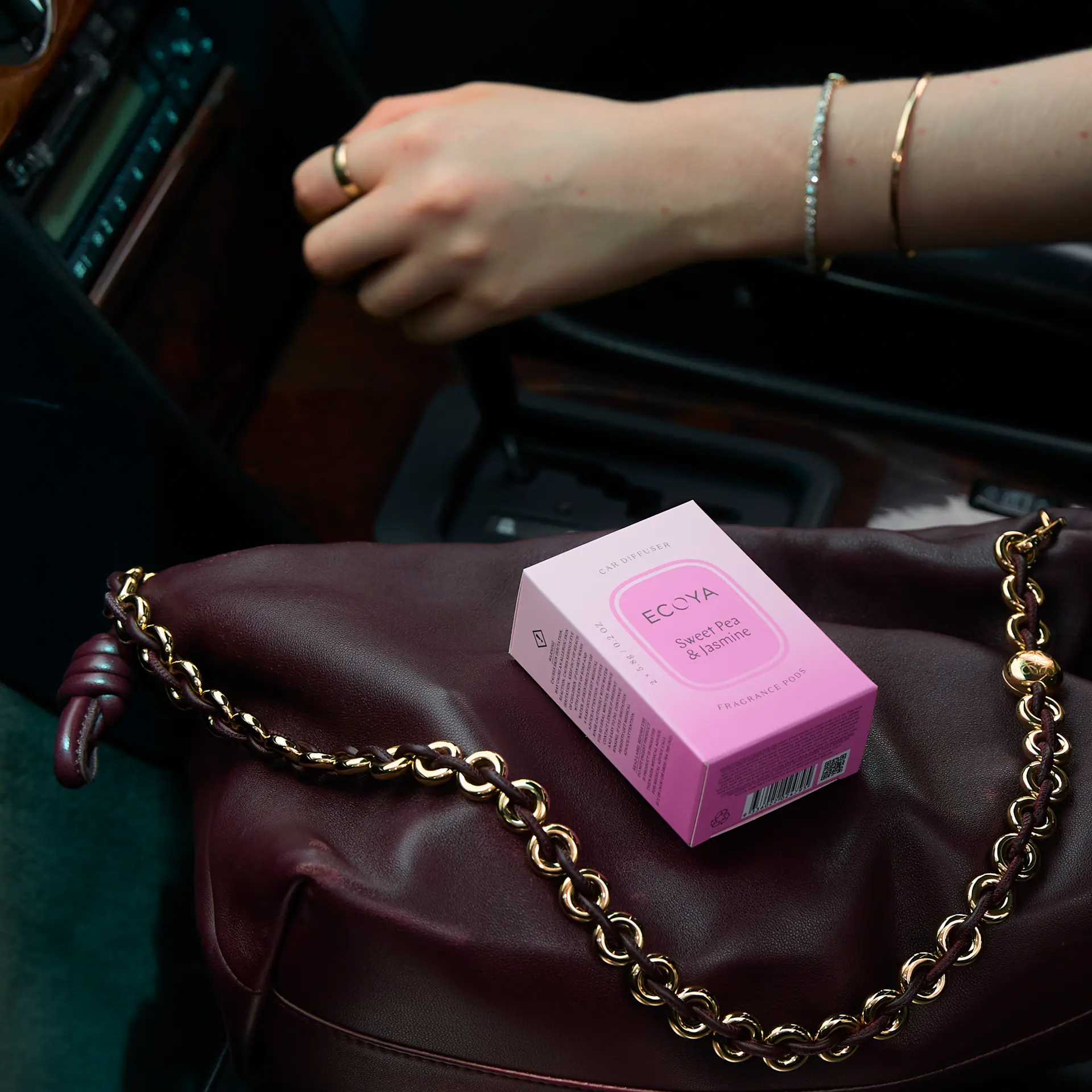 ECOYA Sweet Pea & Jasmine Car Diffuser Refill