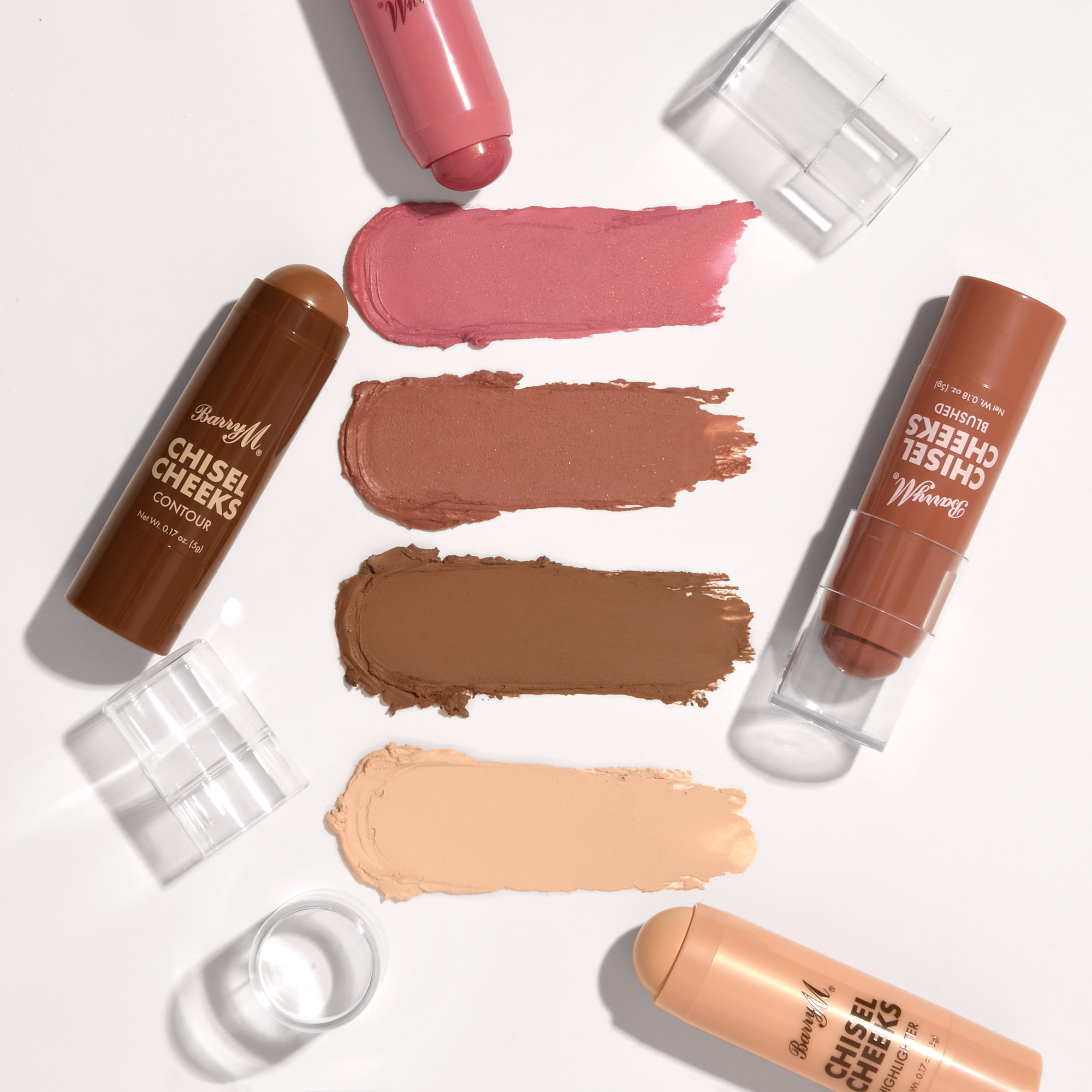 Barry M Chisel Cheeks Blush Cream Sticks 2 Piece Set