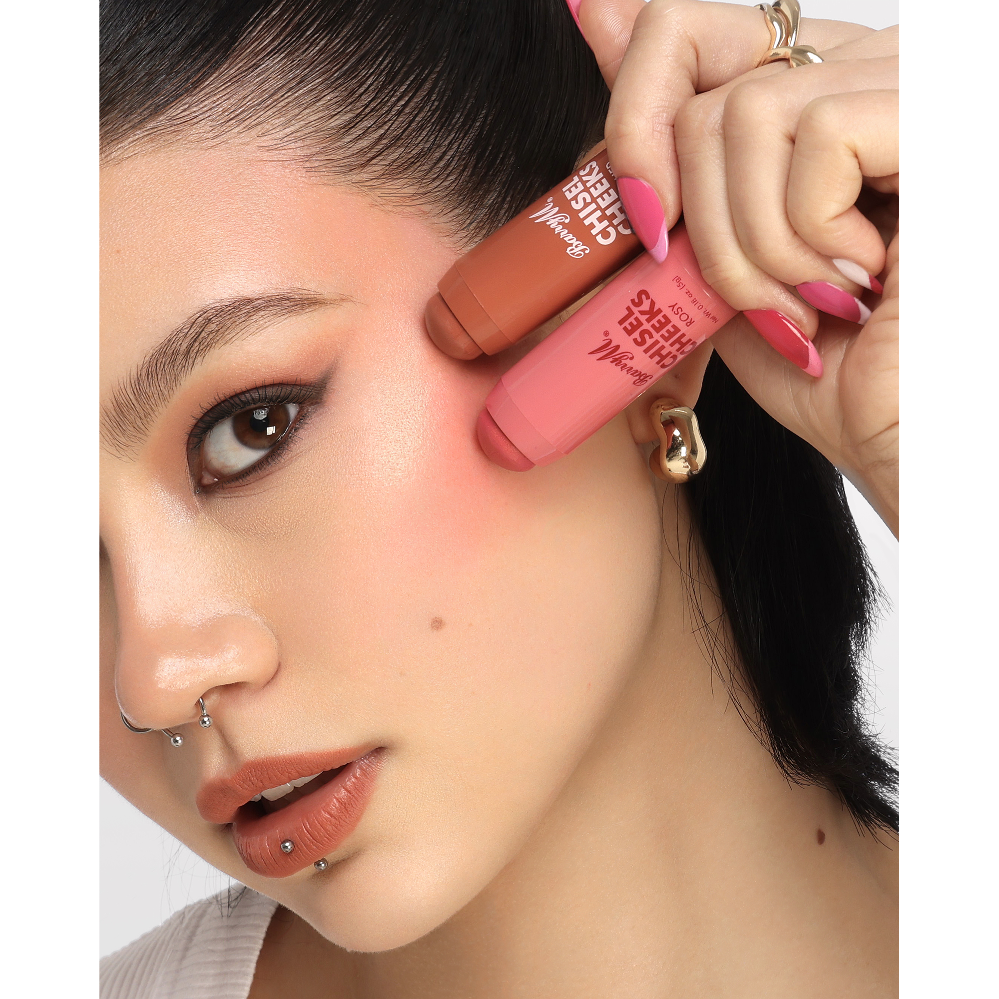 Barry M Chisel Cheeks Blush Cream Sticks 2 Piece Set