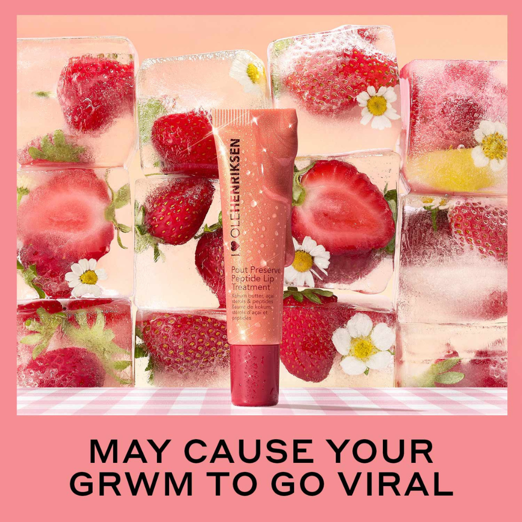 Ole Henriksen Pout Preserve Peptide Lip Treatment - Glimmer, Strawberry Sorbet