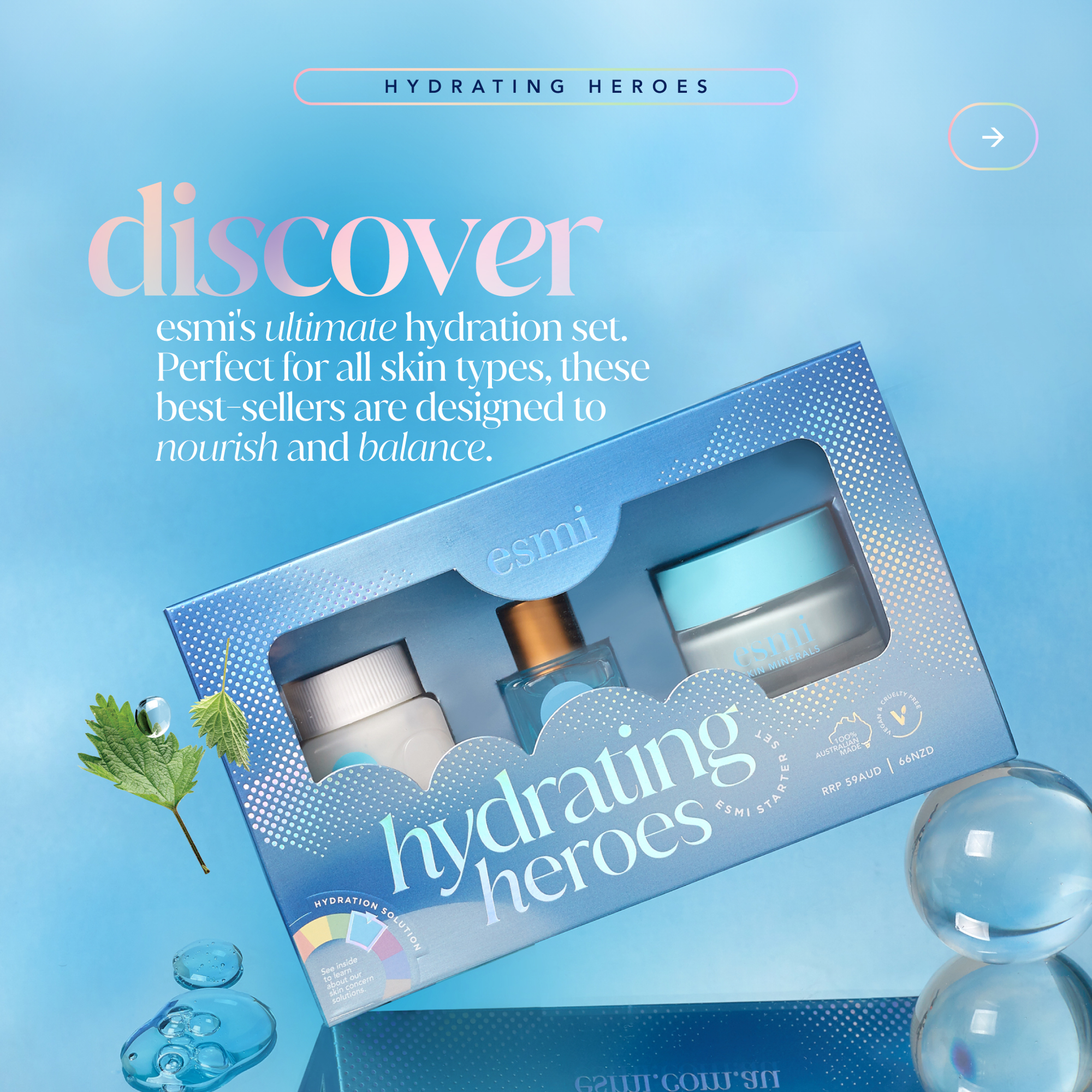 Esmi Skin Minerals Hydrating Heroes Starter Set