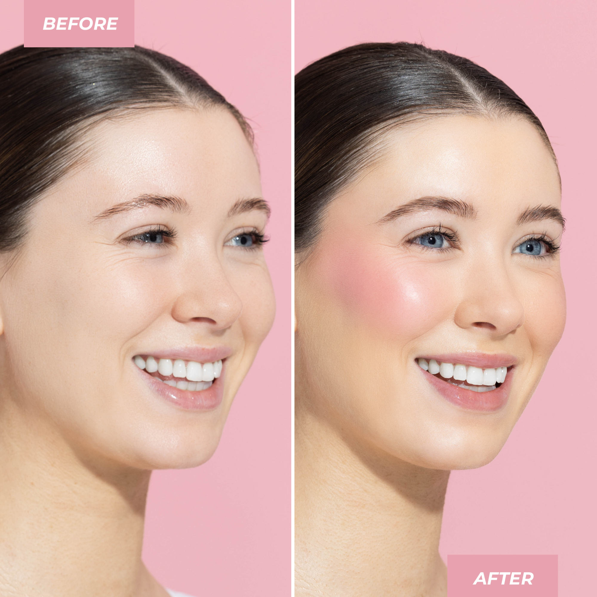 MCo Beauty Blush Quad Loose Powder Pink