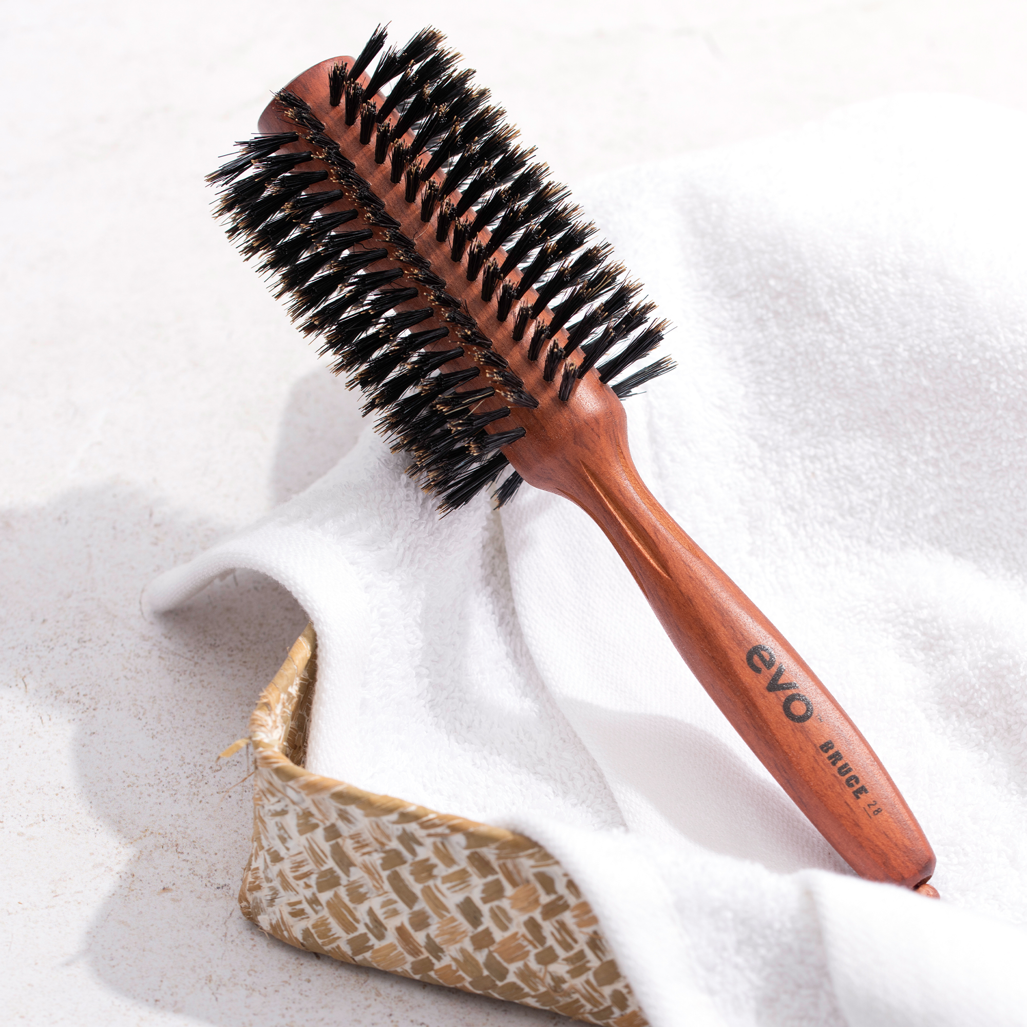 evo Bruce 28 Natural Boar Bristle Brush