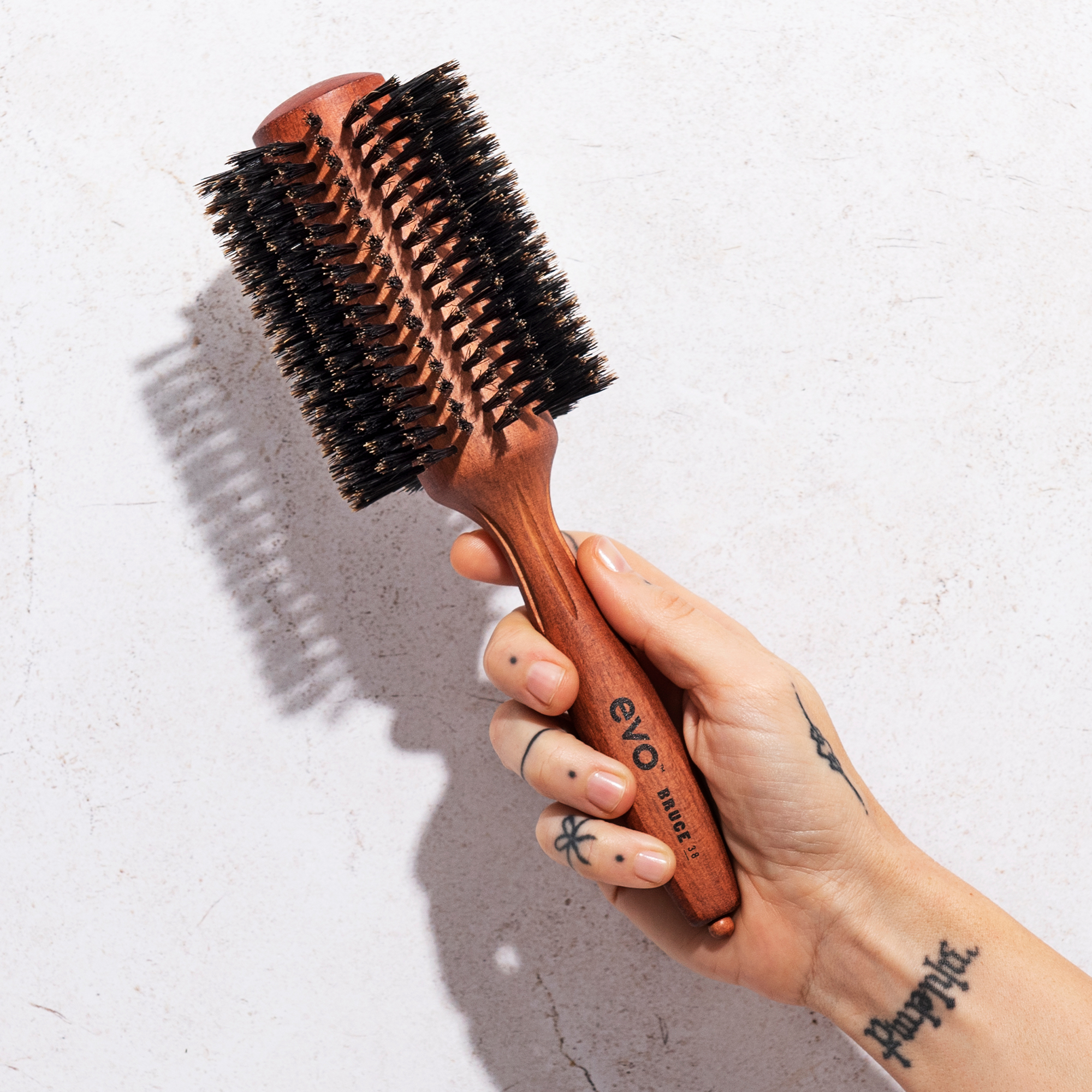 evo Bruce 38 Natural Boar Bristle Brush