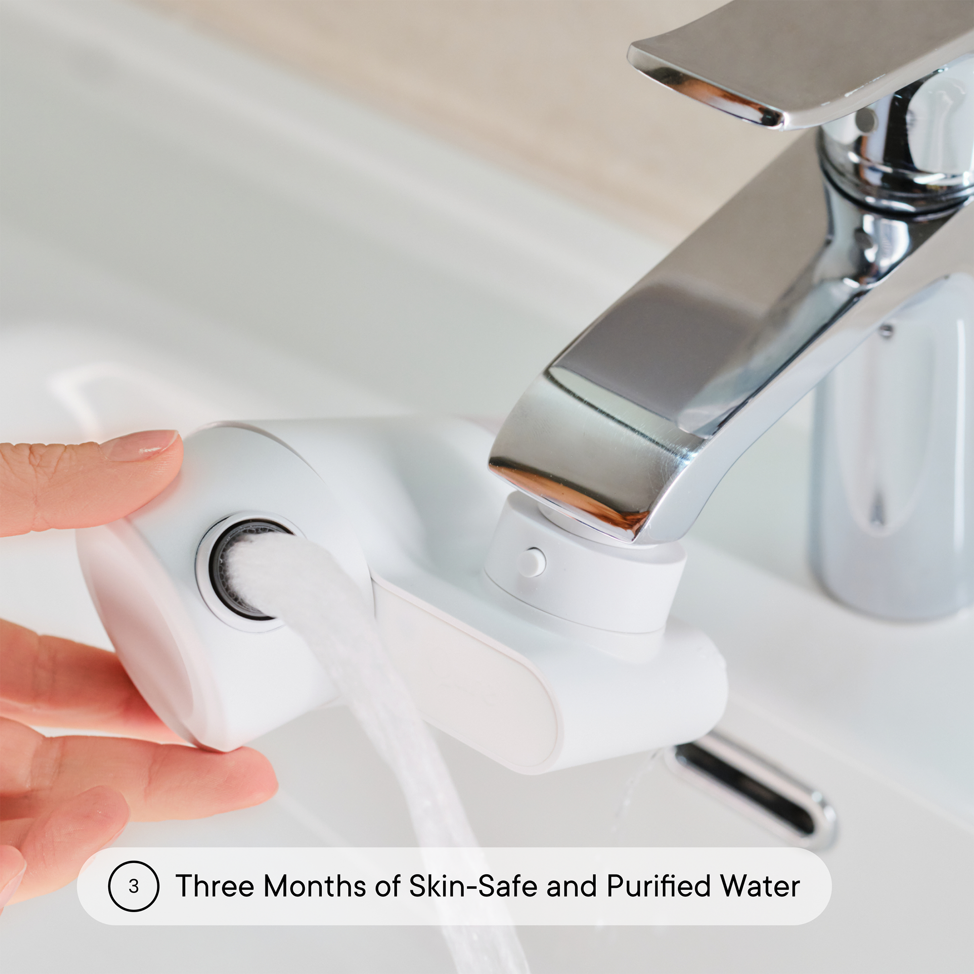 Qure Skincare Faucet Filter White Refill