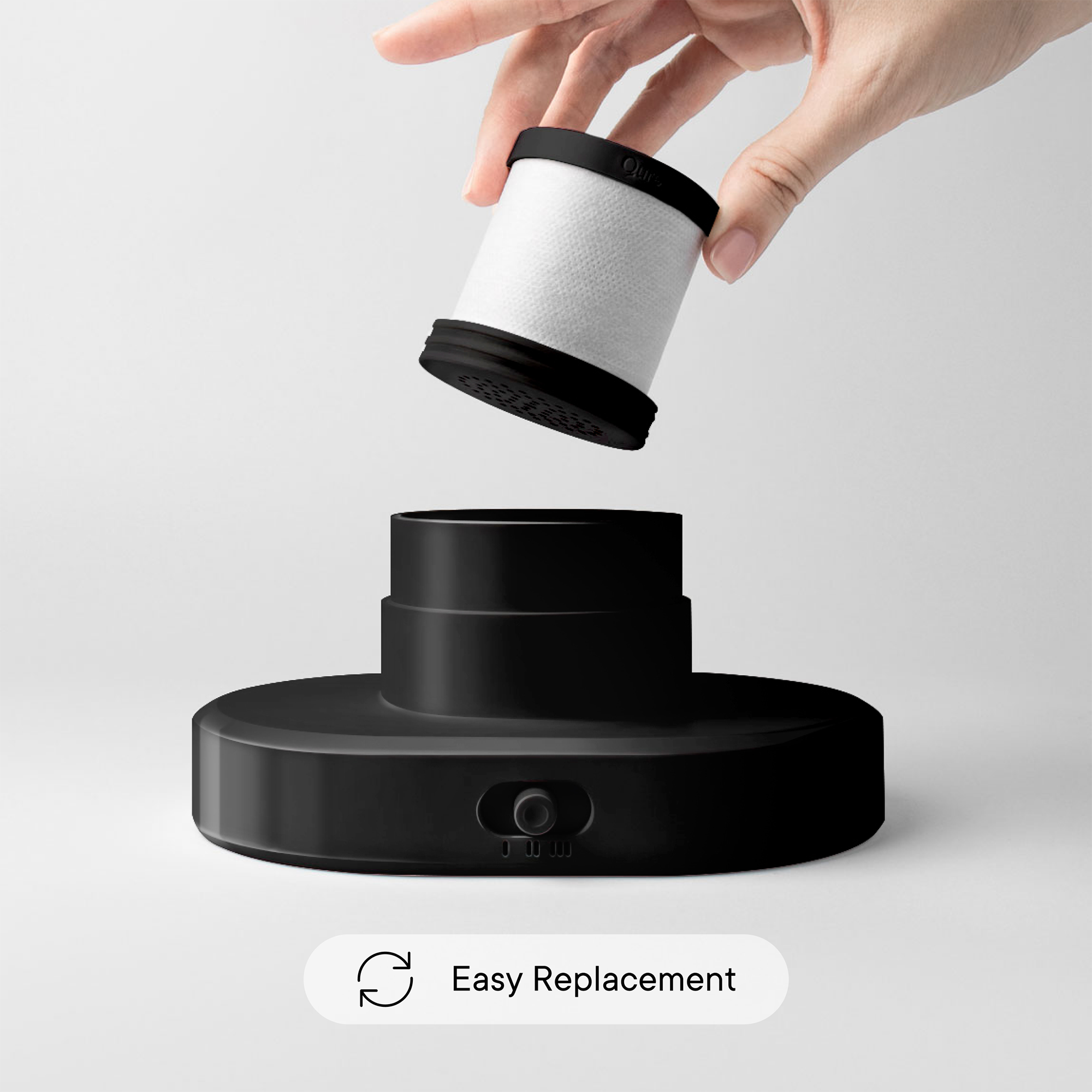 Qure Skincare Shower Filter Black Refill