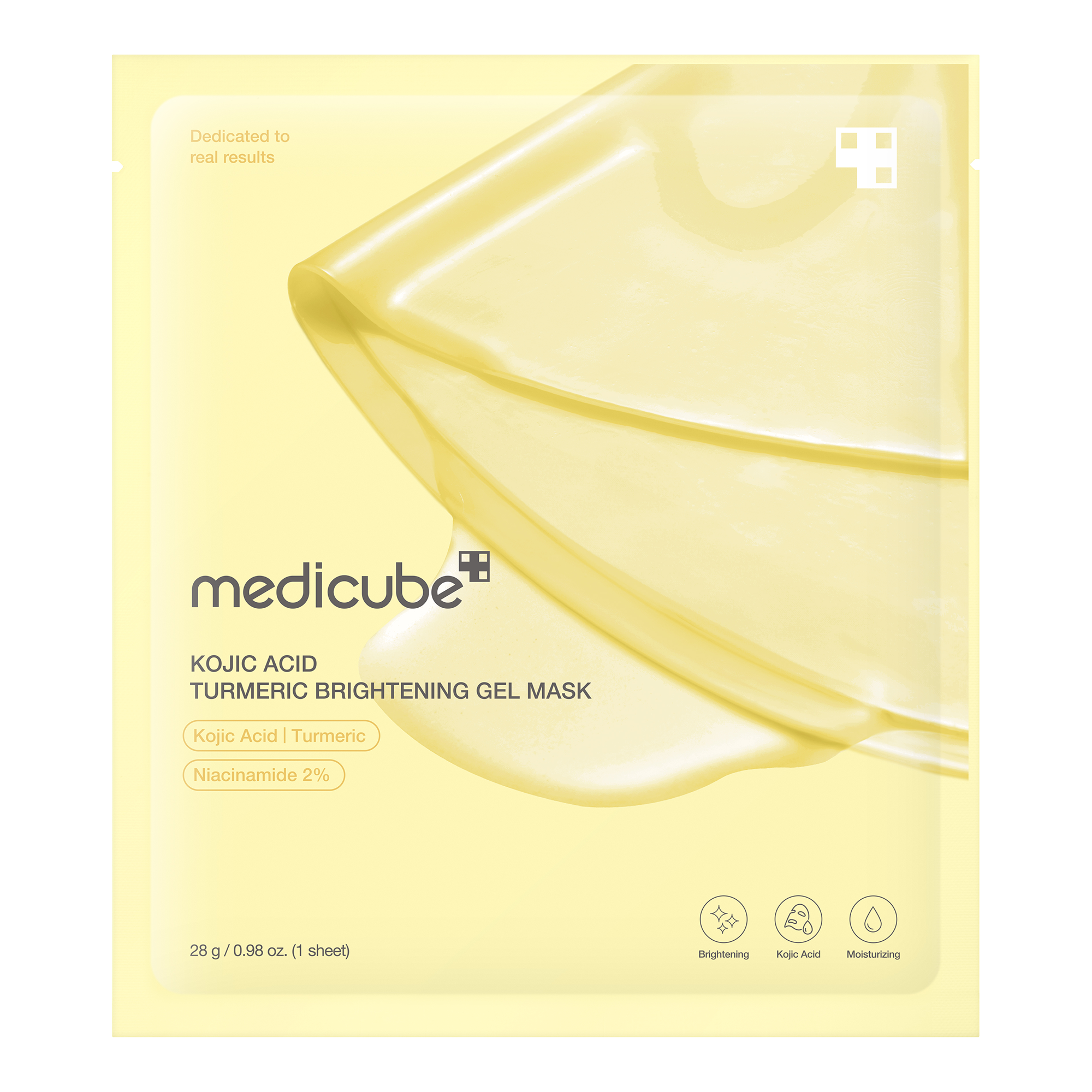 Medicube Kojic Acid Turmeric Brightening Gel Mask_4pc