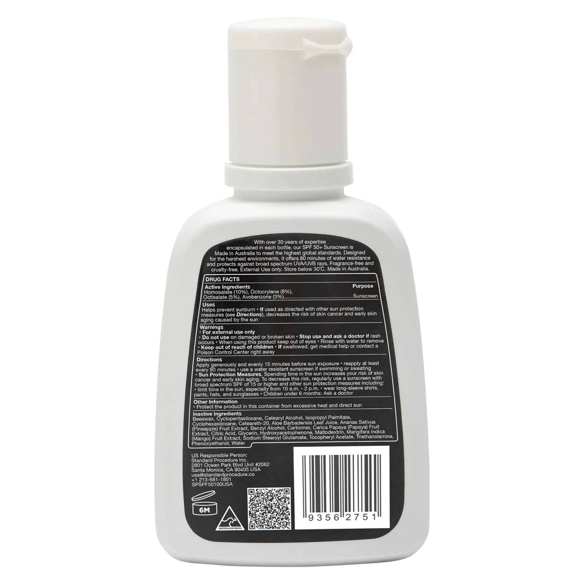 Standard Procedure SPF 50+ Sunscreen 100ml