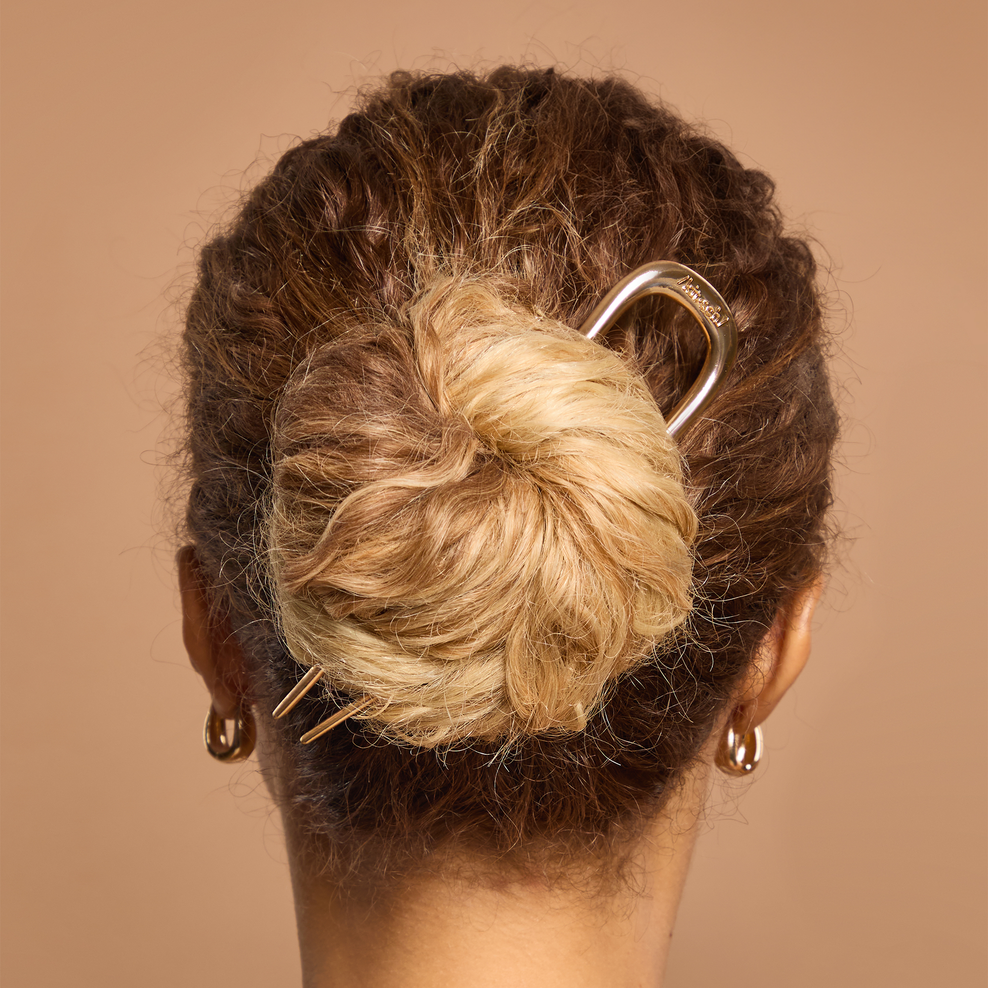 Kitsch Metal French Hair Pin - Gold