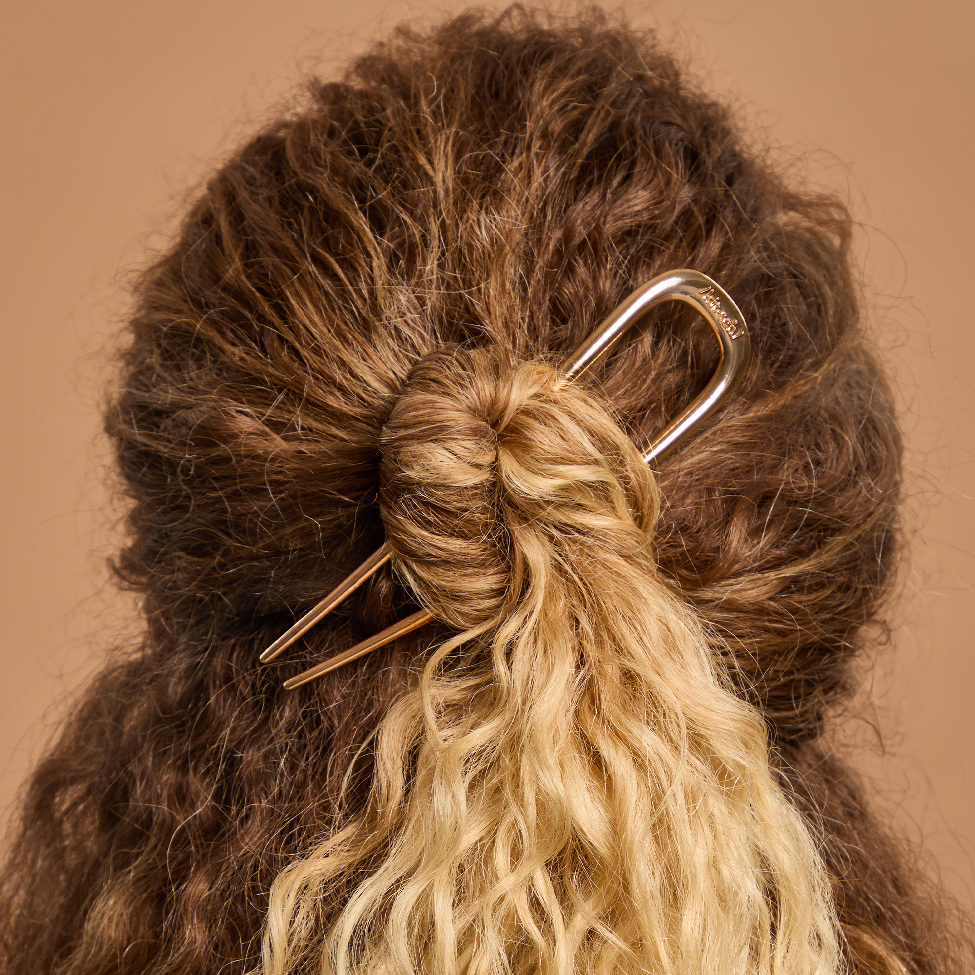 Kitsch Metal French Hair Pin - Gold