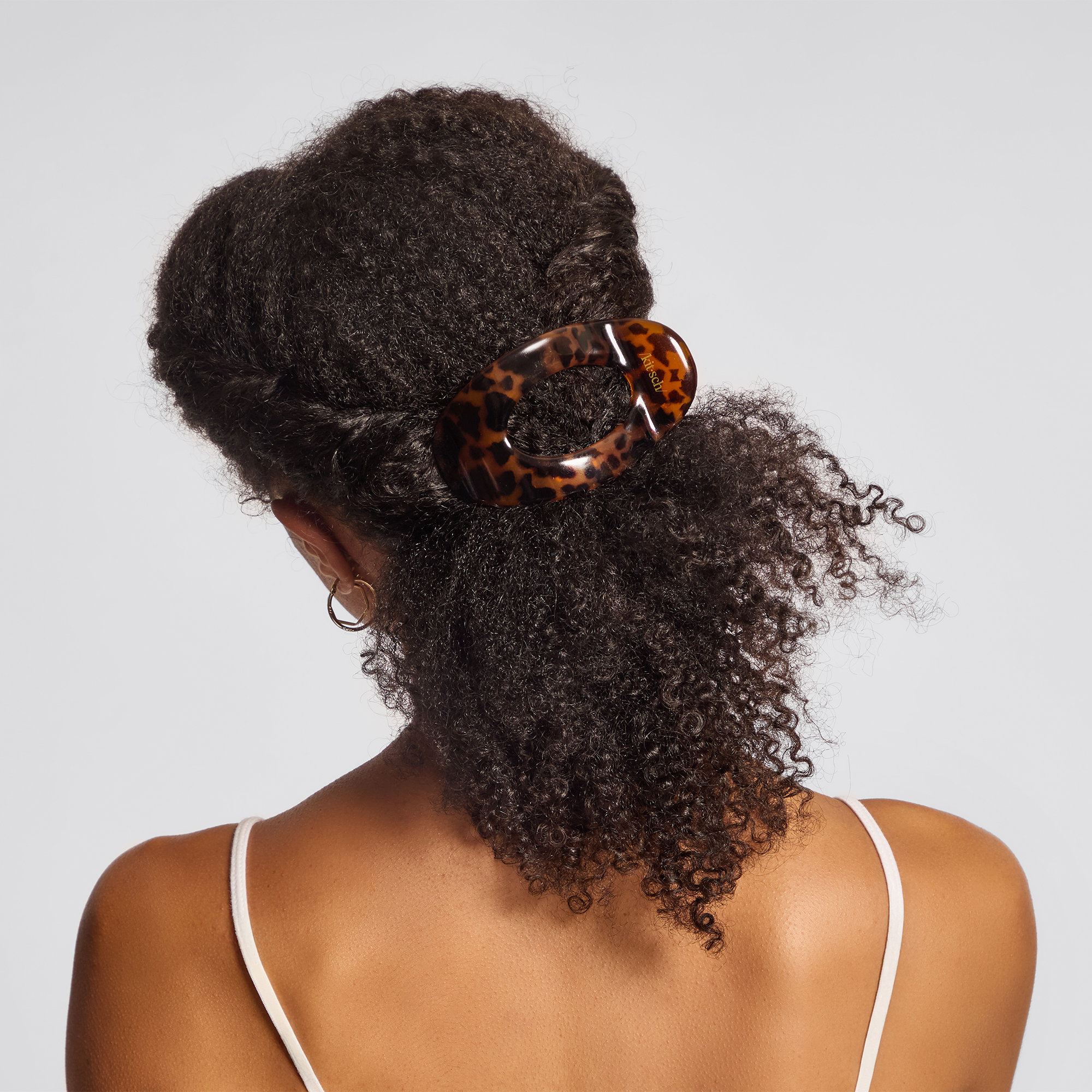 Kitsch Recycled Plastic Medium Flat Cloud Clip - Tort