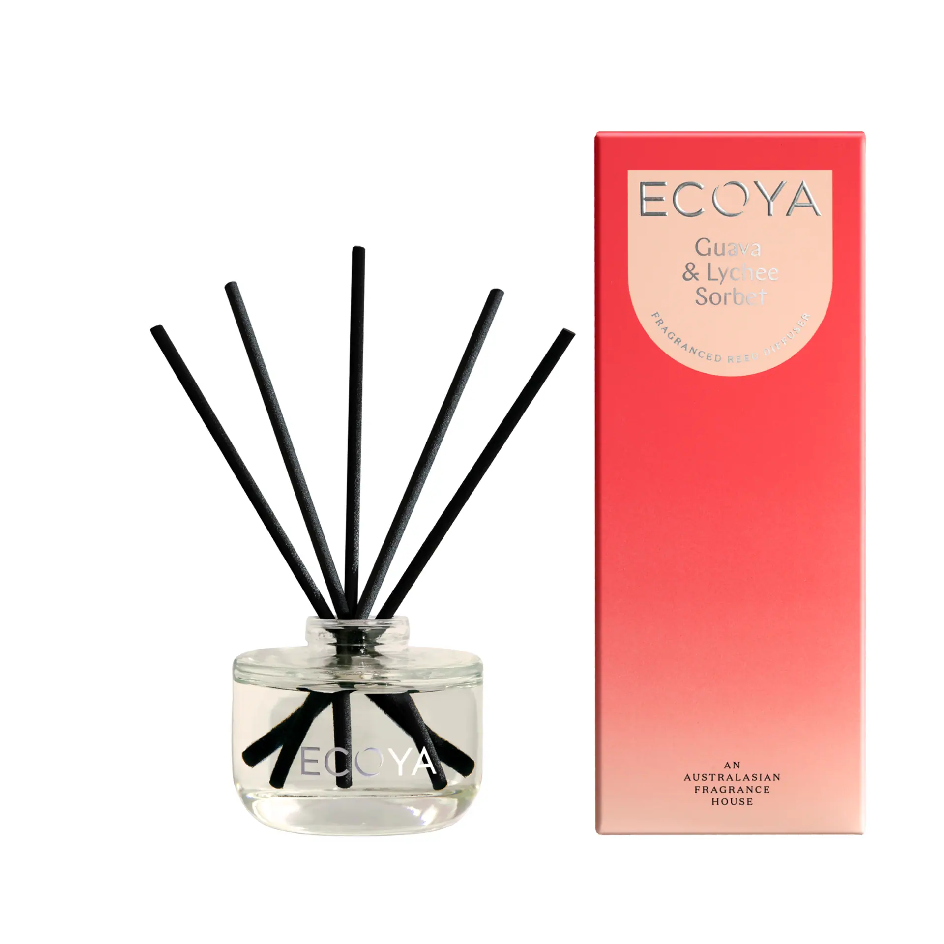 ECOYA Mini Reed Diffuser Guava & Lychee Sorbet 50ml