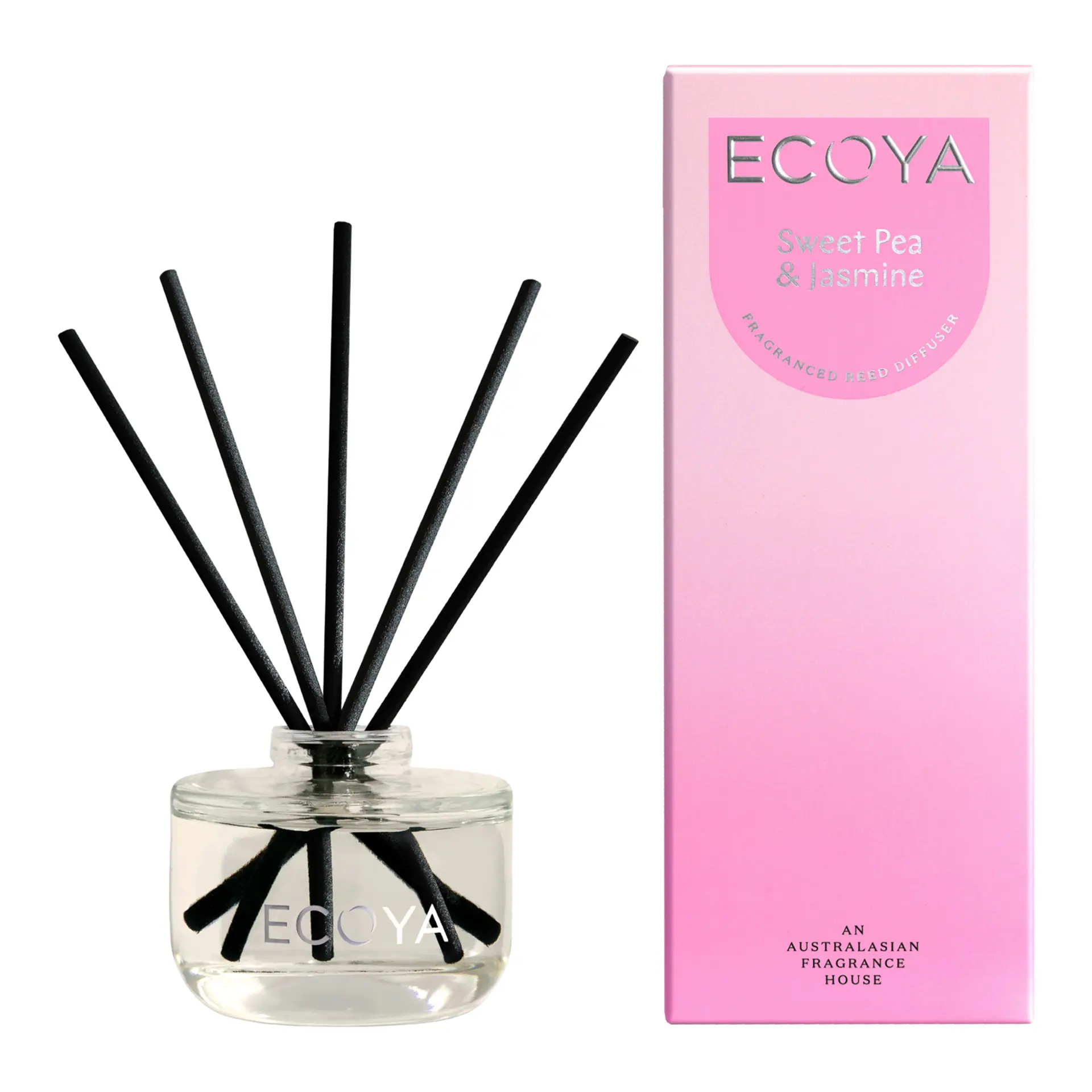 ECOYA Mini Reed Diffuser Sweet Pea & Jasmine 50ml