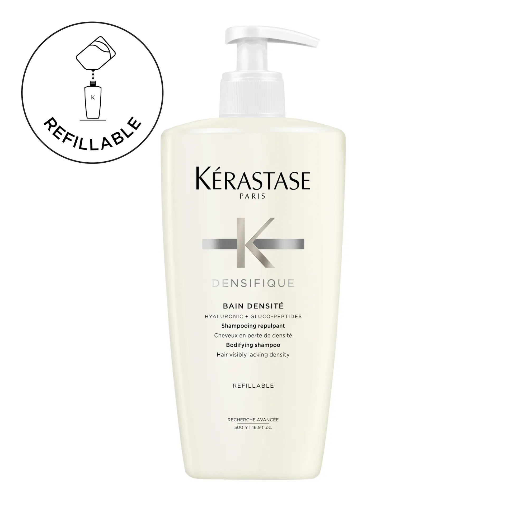 Kérastase Densifique Bain Densité Shampoo For Hair Visibly Lacking Density 500ml