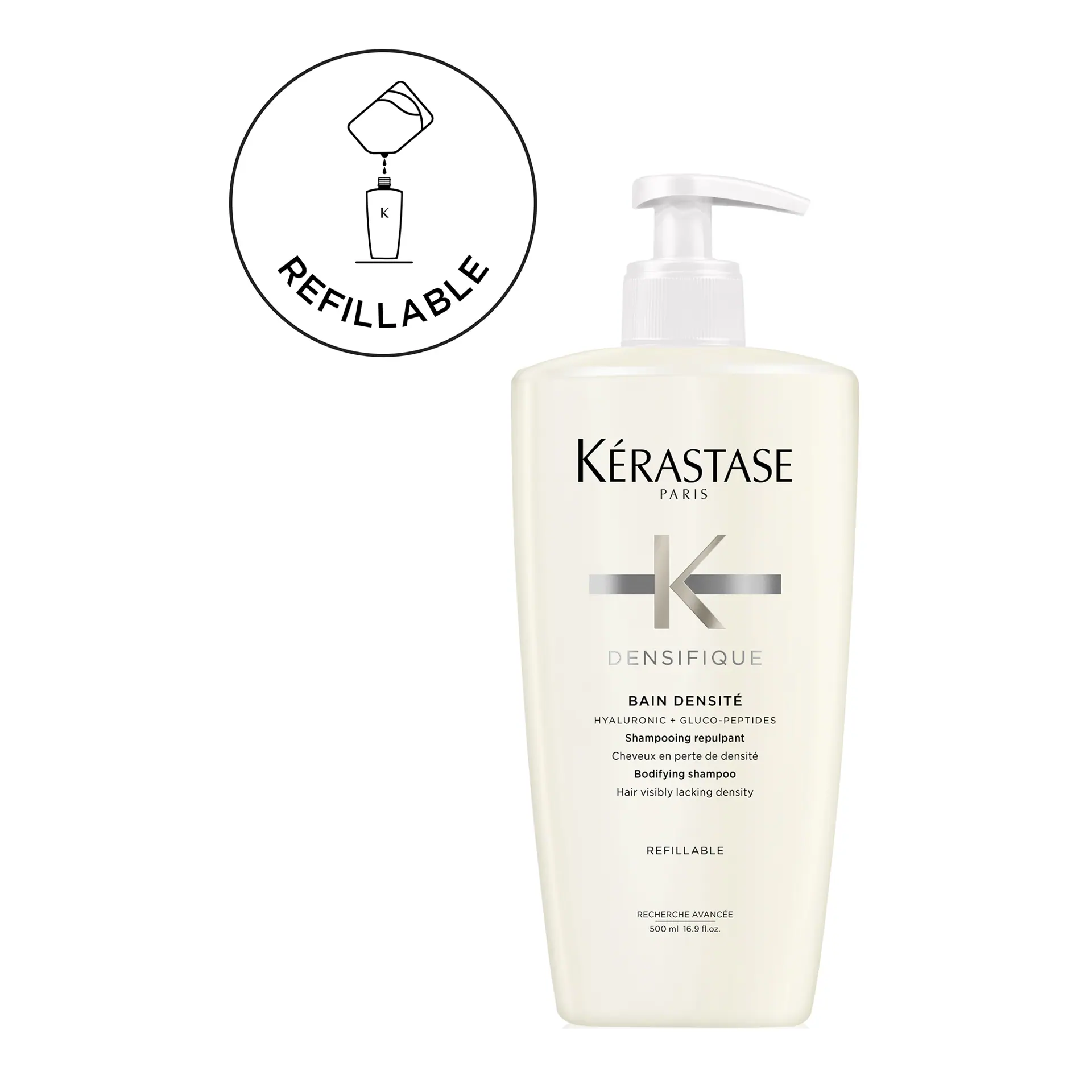 Kérastase Densifique Bain Densité Shampoo For Hair Visibly Lacking Density 500ml