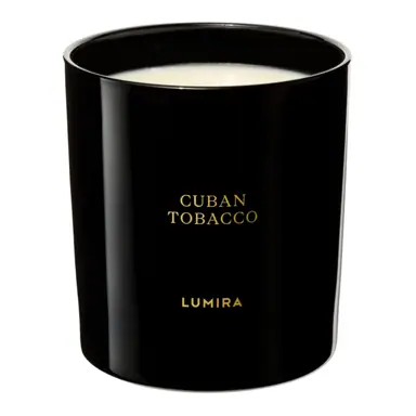 Lumira Glass Candle - Cuban Tobacco Large