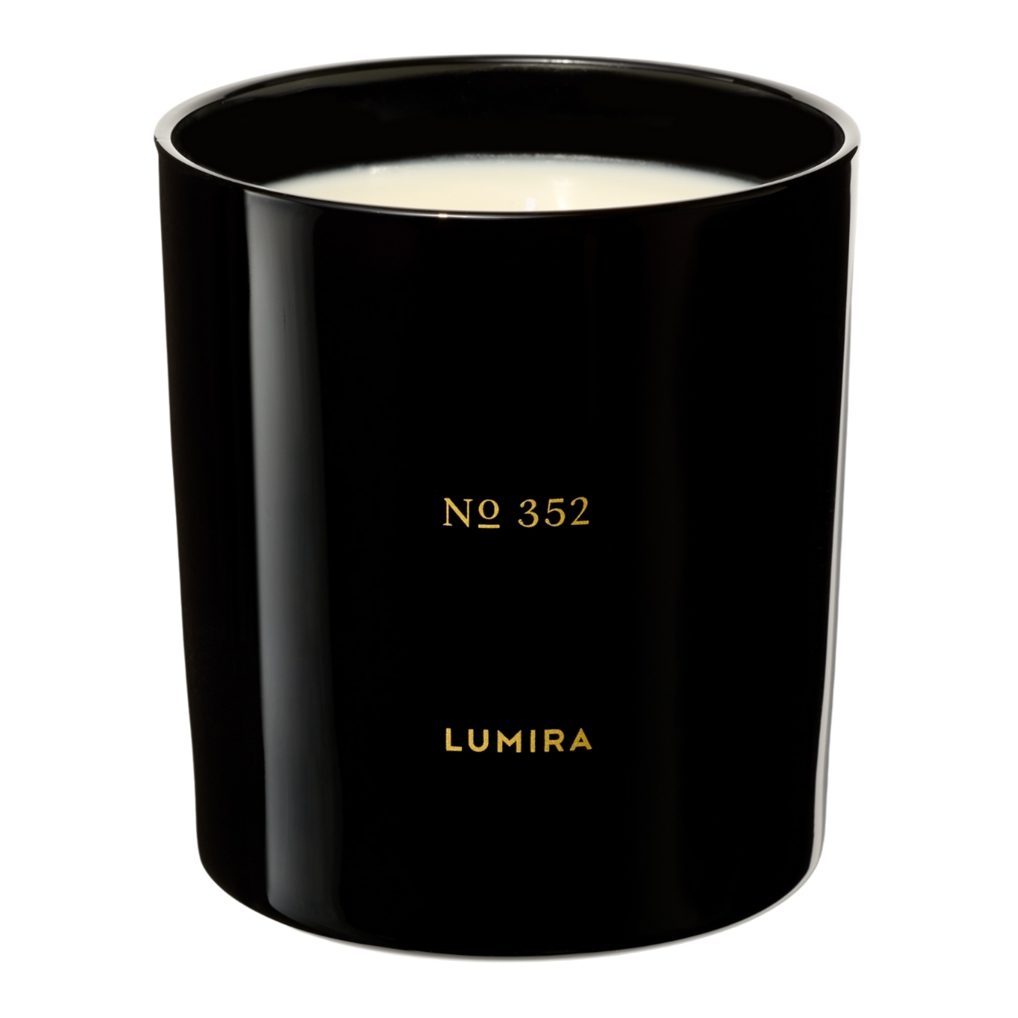 Lumira Glass Candle - No352 Leather & Cedar Large