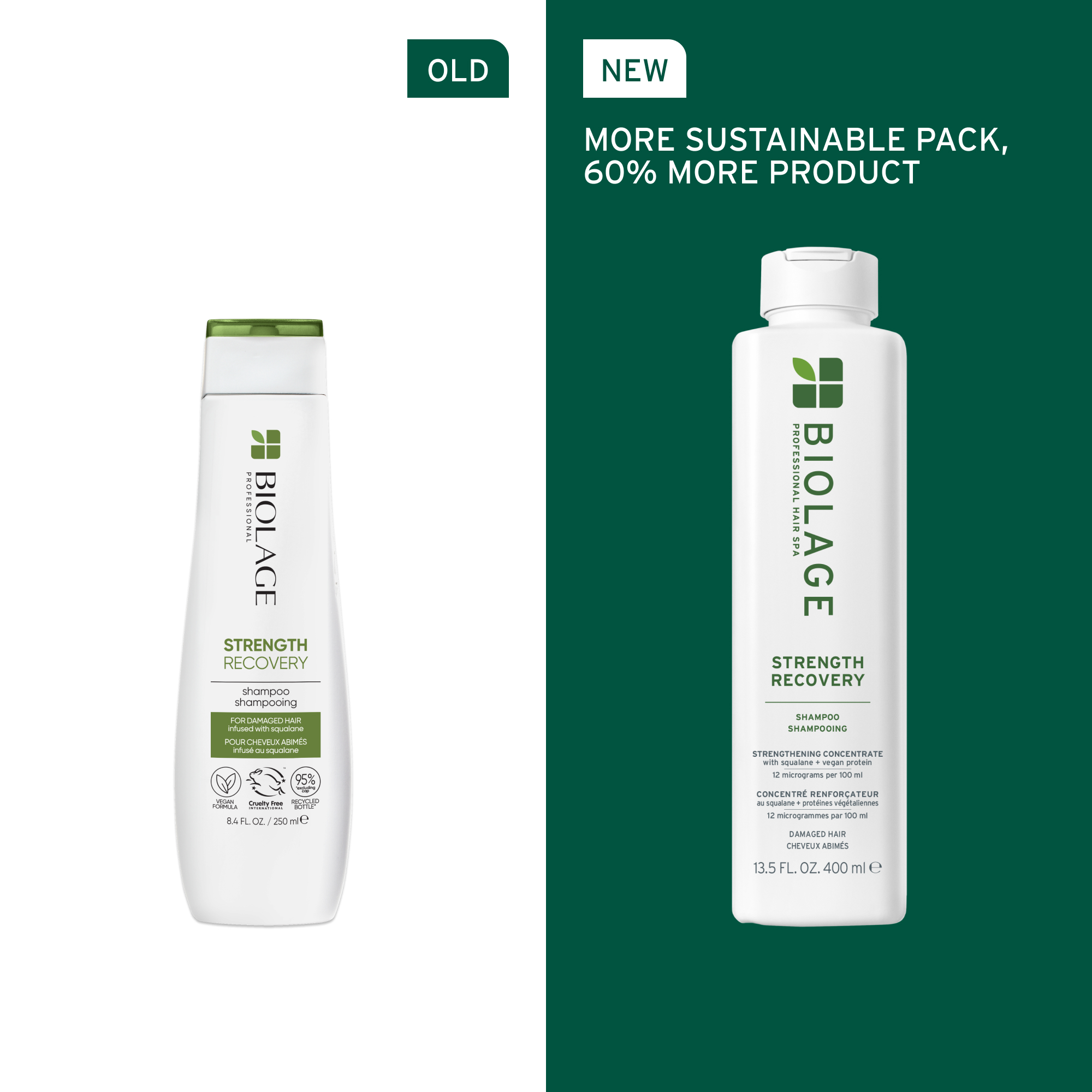 Biolage Strength Recovery Shampoo 400ml