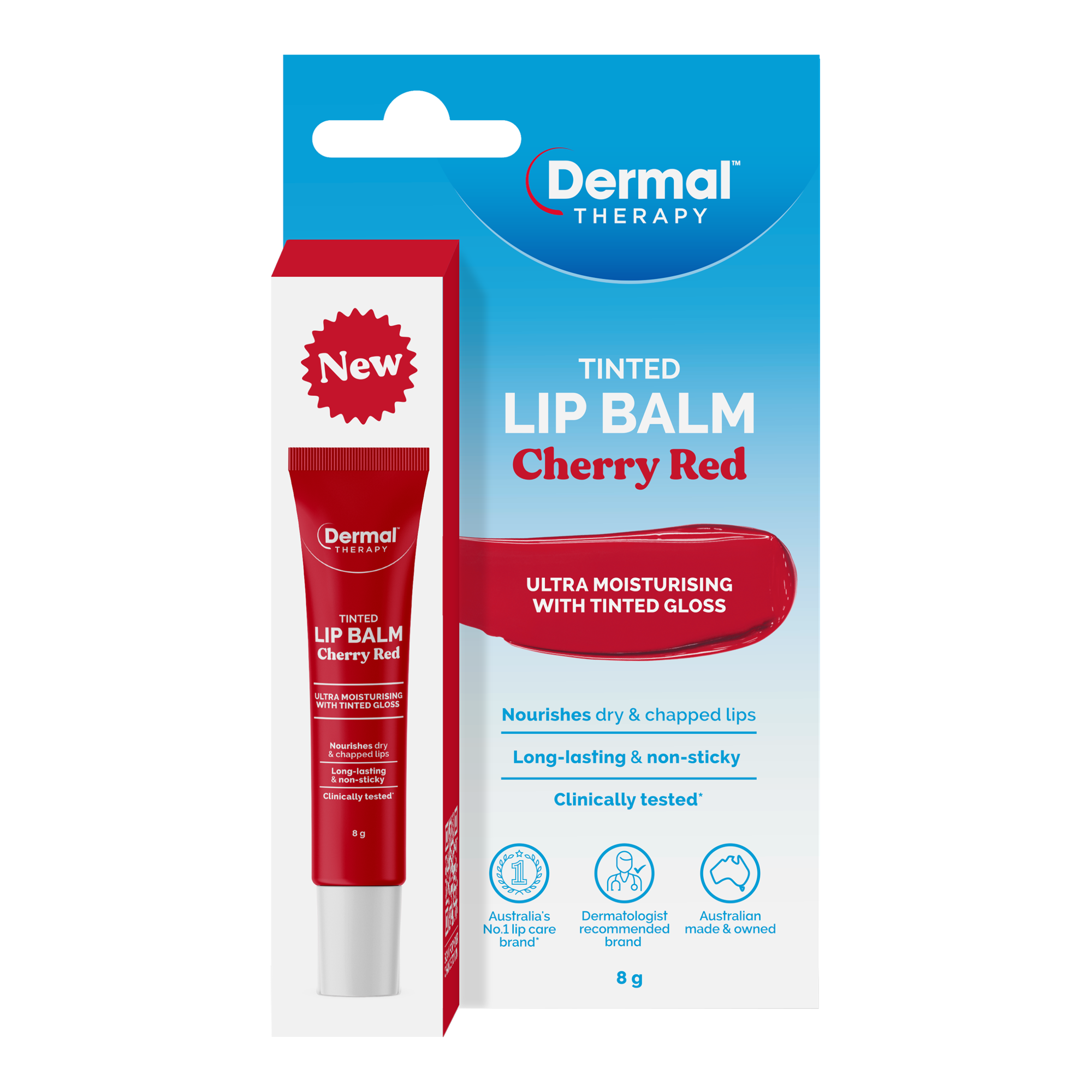Dermal Therapy Tinted Lip Balm - Cherry Red