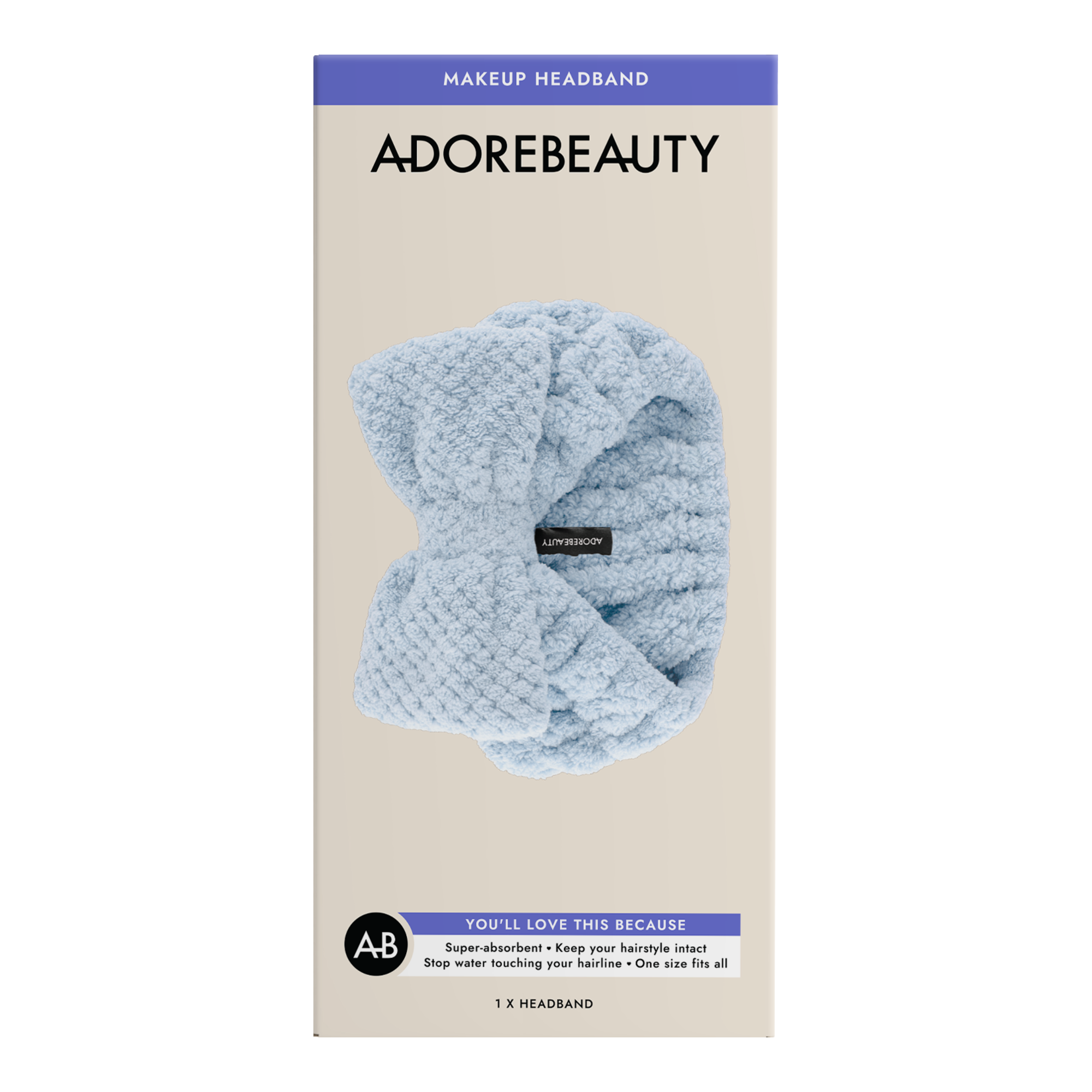 Adore Beauty Makeup Headband - Blue