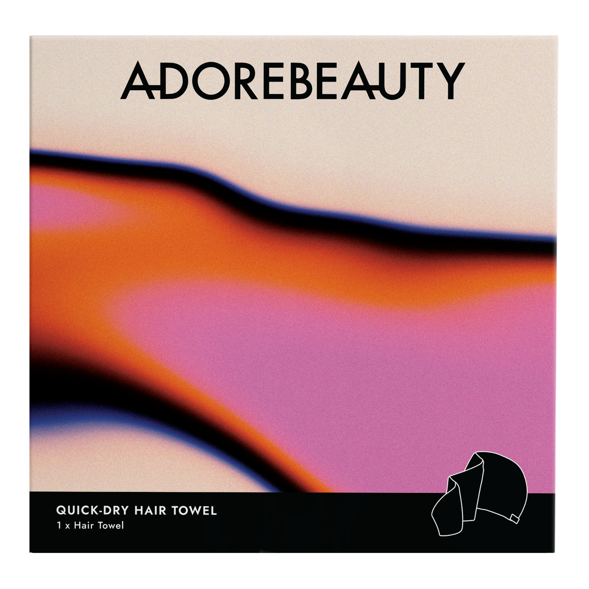 Adore Beauty Quick-Dry Hair Towel - Pink LIMITED EDITION