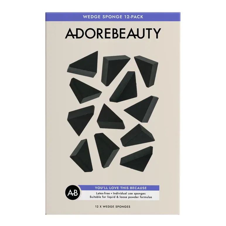 Adore Beauty Wedge Sponge 12-Pack