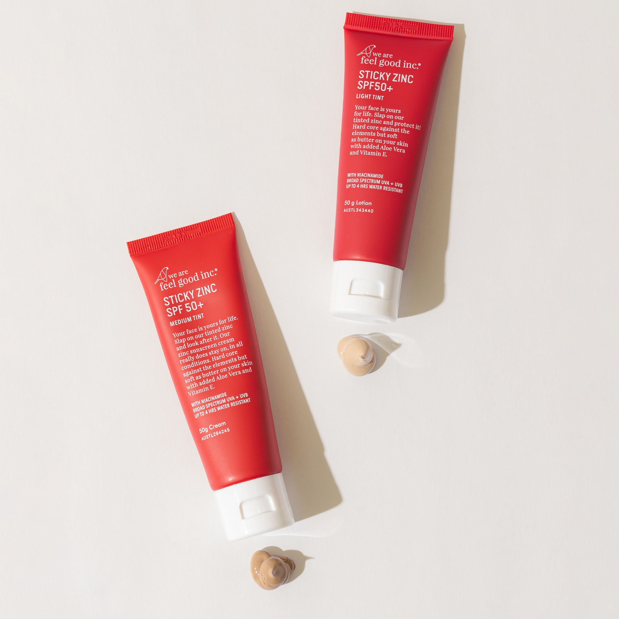 We Are Feel Good Inc. Sticky Zinc SPF50+ 50g Light Tint