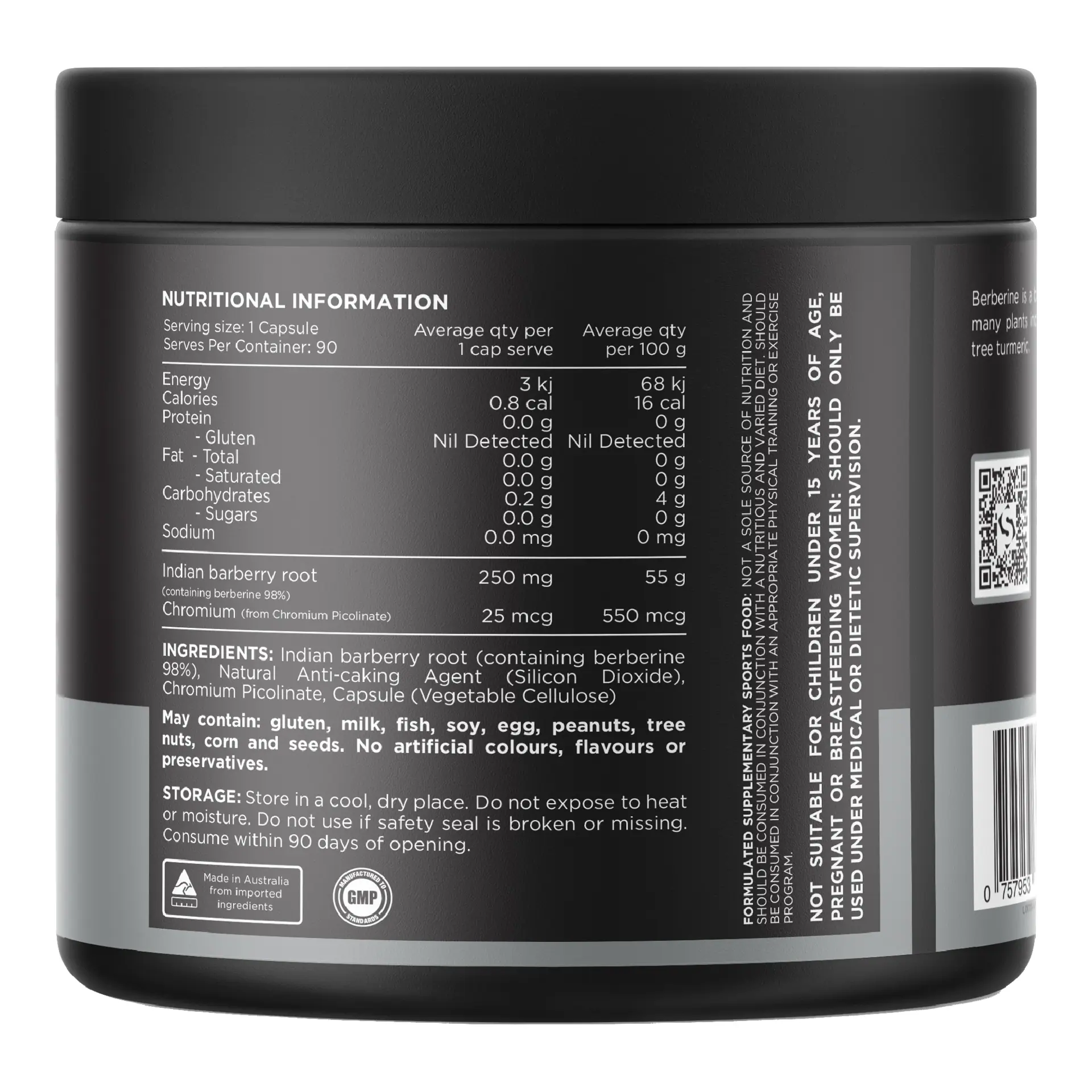 Switch Nutrition Berberine+ Capsules (90 Serves)